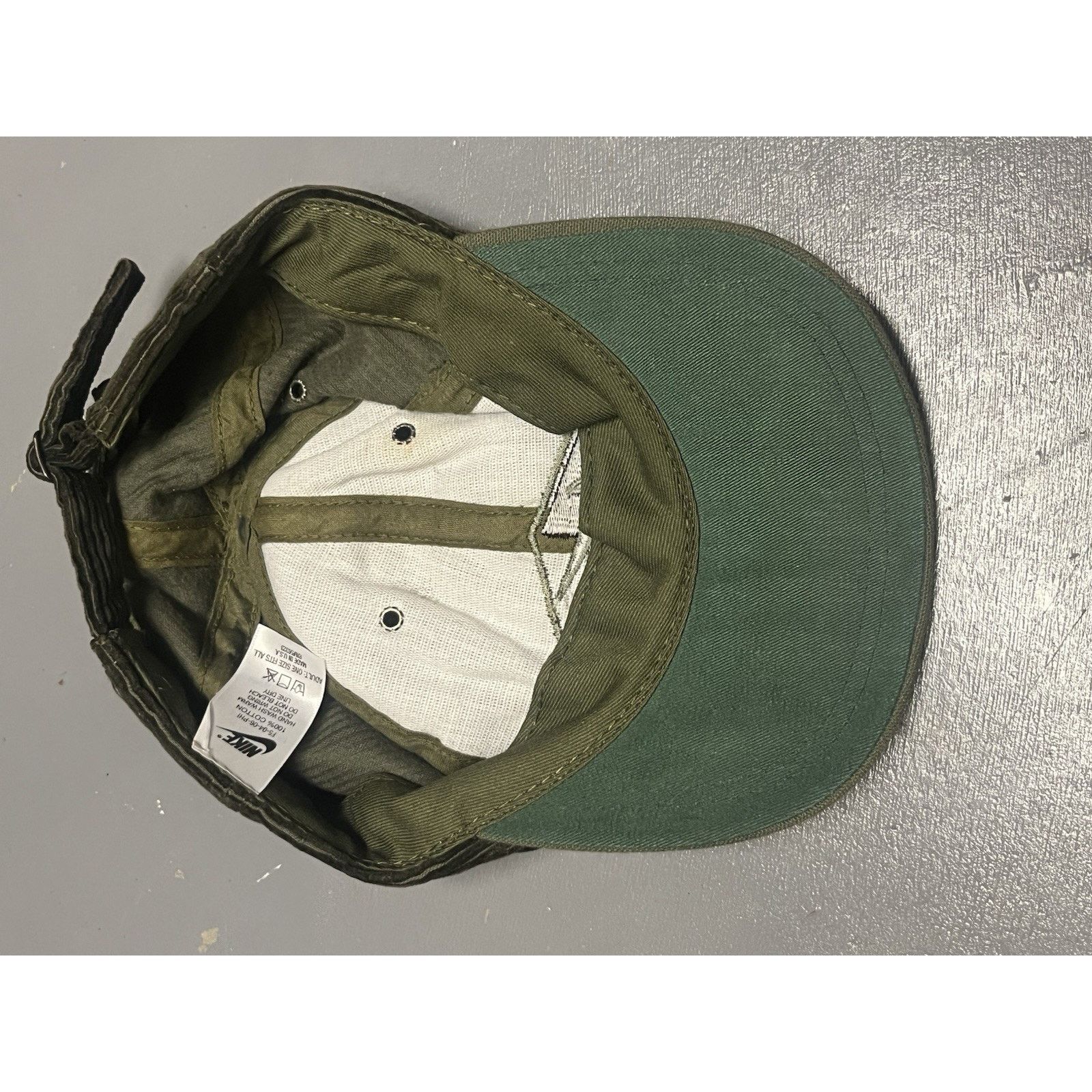 Nike Vtg 90s Nike Corduroy Hat Made USA Center Swoosh Logo Rap Size ONE SIZE - 5 Thumbnail