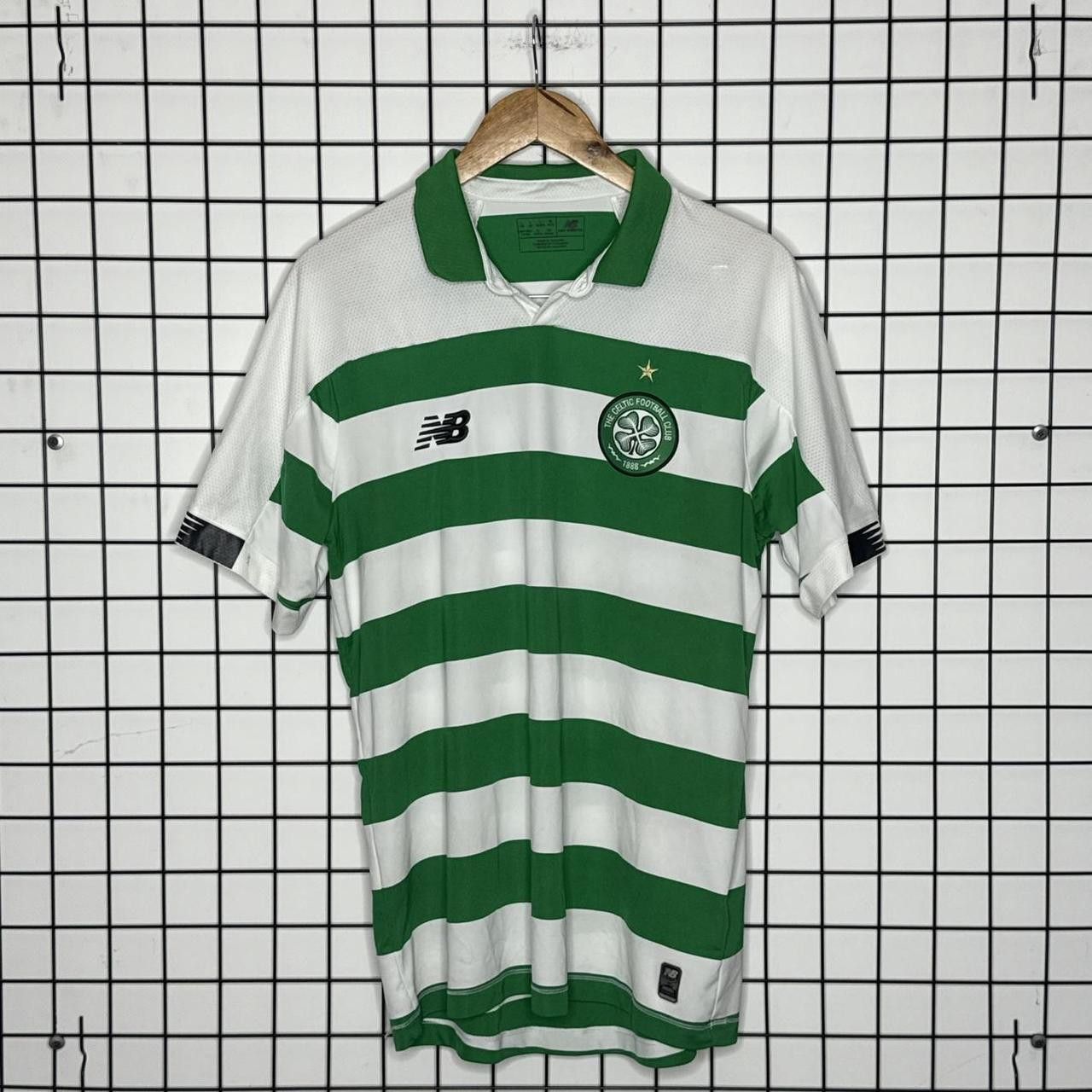 New Balance New Balance Celtic Football Jersey Green White Size US M / EU 48-50 / 2 - 1 Thumbnail