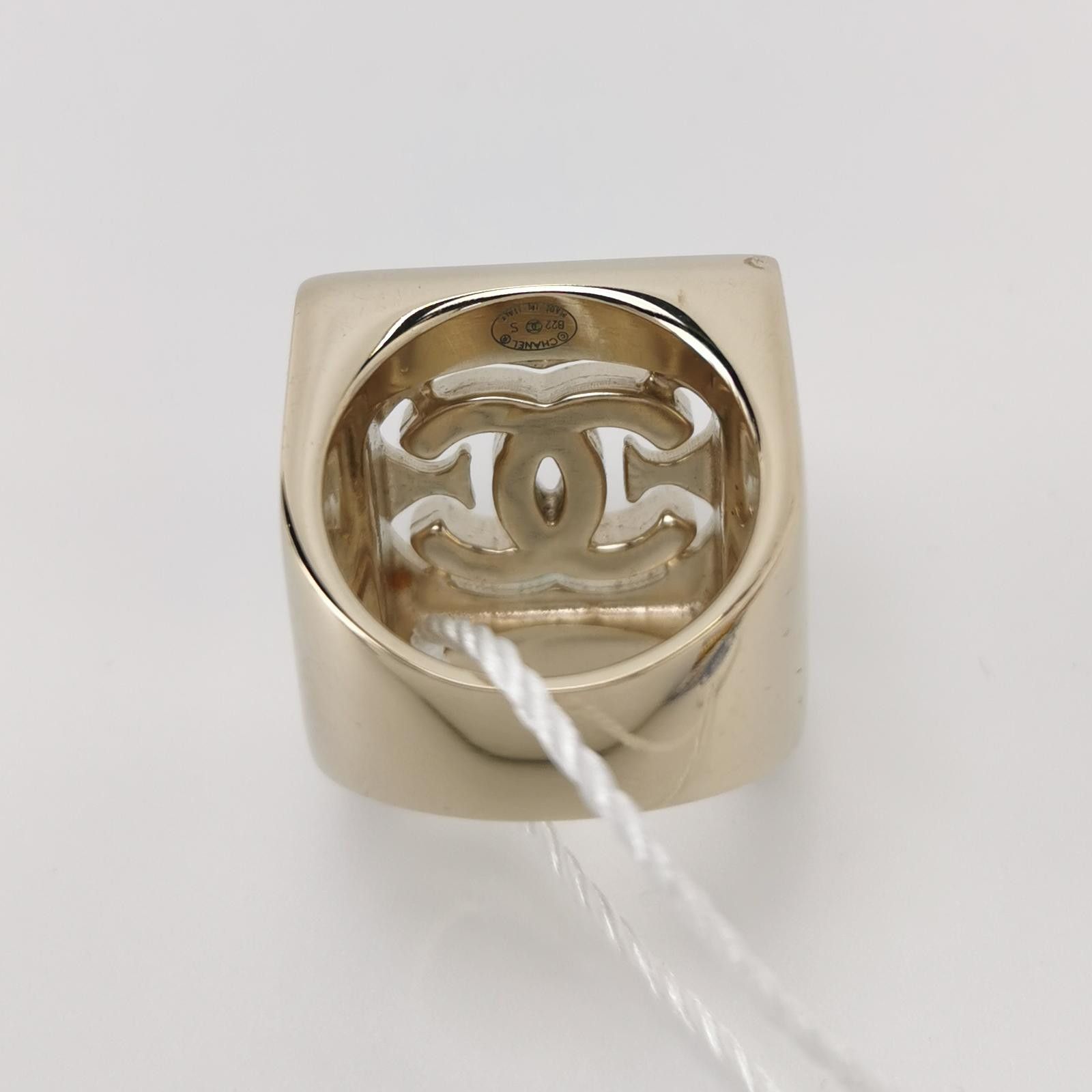 Chanel Chanel Crystal Double C Logo Ring Size 13 -z2505 Size ONE SIZE - 4 Thumbnail