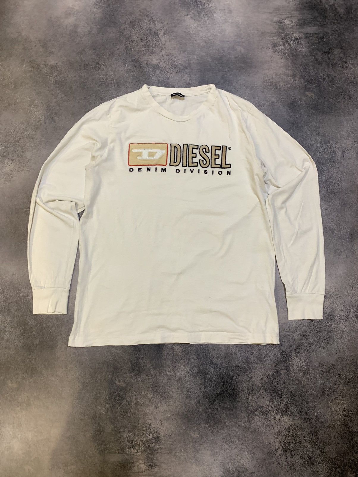Diesel × Vintage Vintage Diesel Big Logo Y2K Long Sleeve Size US XL / EU 56 / 4 - 1 Thumbnail
