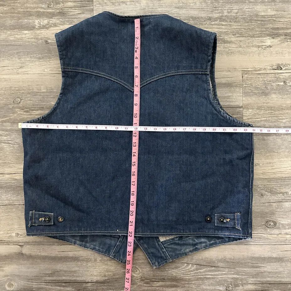 Lee Vintage 70s Lee Storm Rider Sherpa Denim Vest Size US XL / EU 56 / 4 - 6 Thumbnail