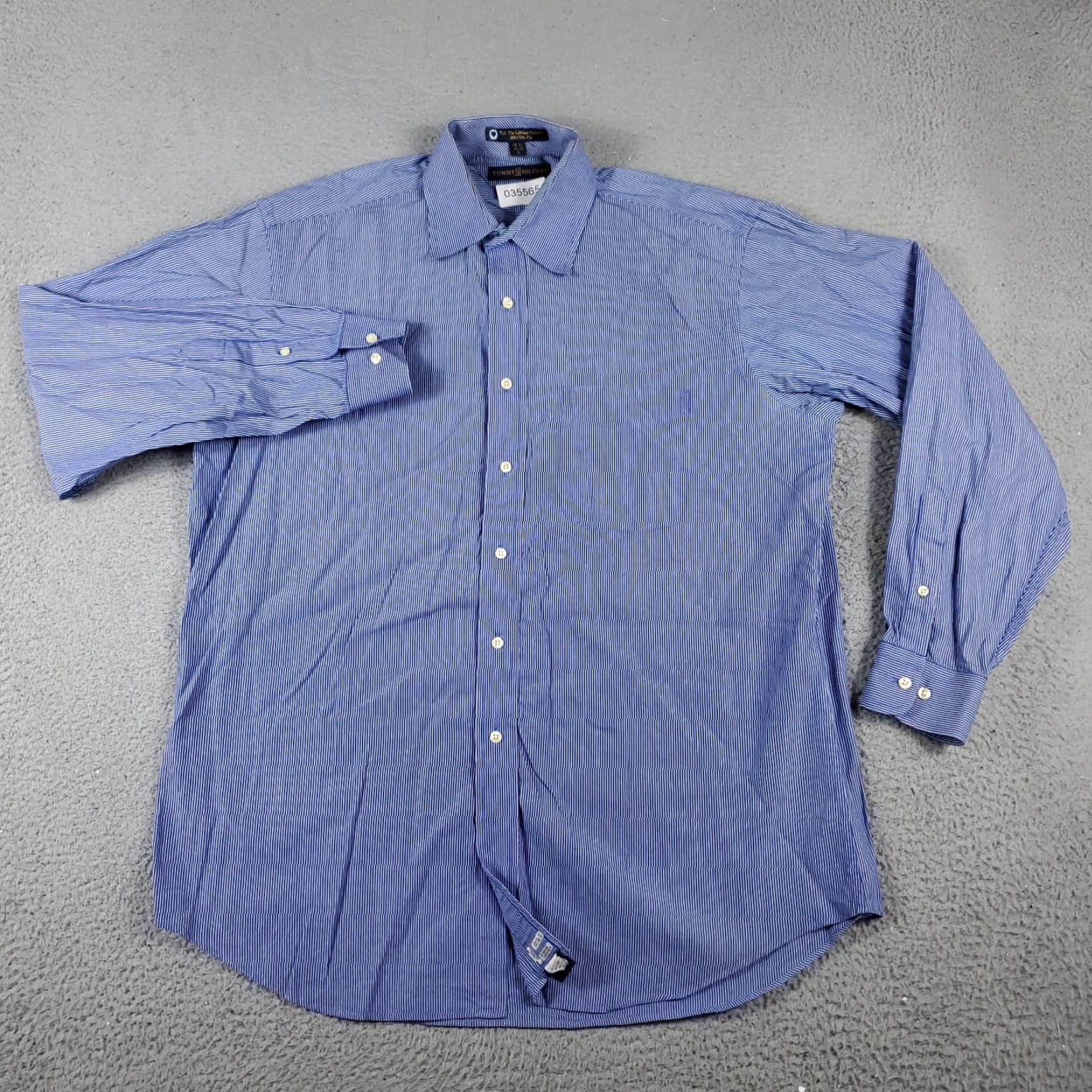 Tommy Hilfiger Tommy Hilfiger Shirt Mens Large Blue Button-Up Long Sleeve Casual Size US L / EU 52-54 / 3 - 2 Thumbnail