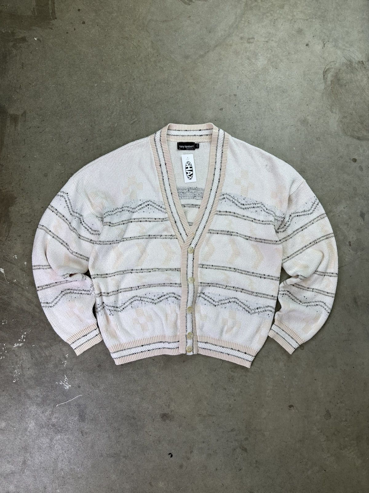 Vintage vintage tony lambert knit cardigan sweater large Size US L / EU 52-54 / 3 - 1 Thumbnail