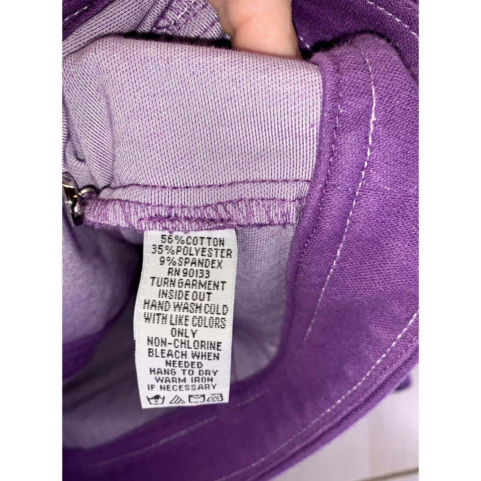 Bob Mackie VINTAGE Bob Mackie Denim Stretch Purple Womens Jacket Size S-7029 Medical? Size S / US 4 / IT 40 - 3 Thumbnail