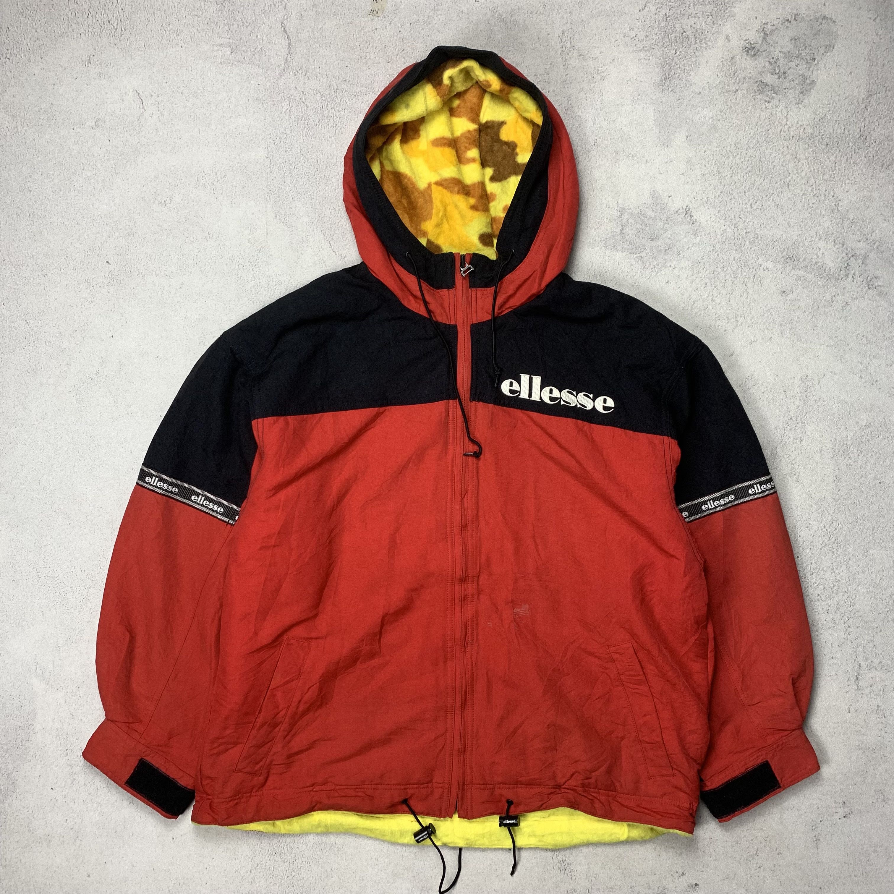 エレッセ ellesse COCORICO スノボ スキー USED美品 上下SET スキーウェア SIZE:XS カラー:青/黄  【訳有内側難があります】