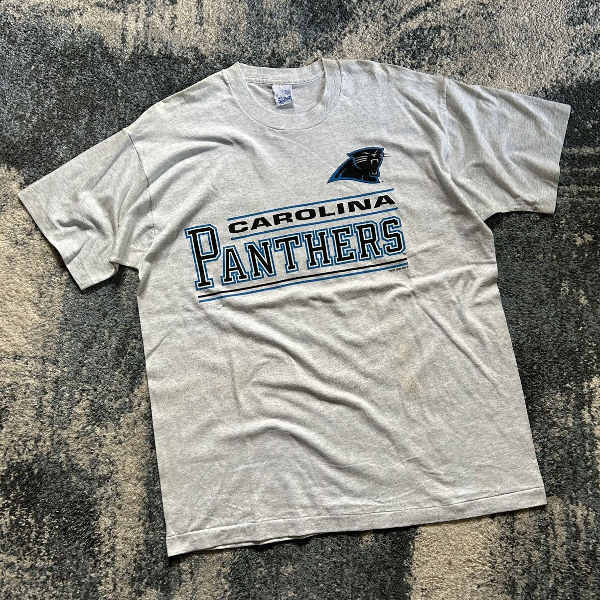 Vintage 1995 SALEM SPORTSWEAR CAROLiNA PANTHERS SiNGLE STiTCH ASH Size US XL / EU 56 / 4 - 5 Thumbnail