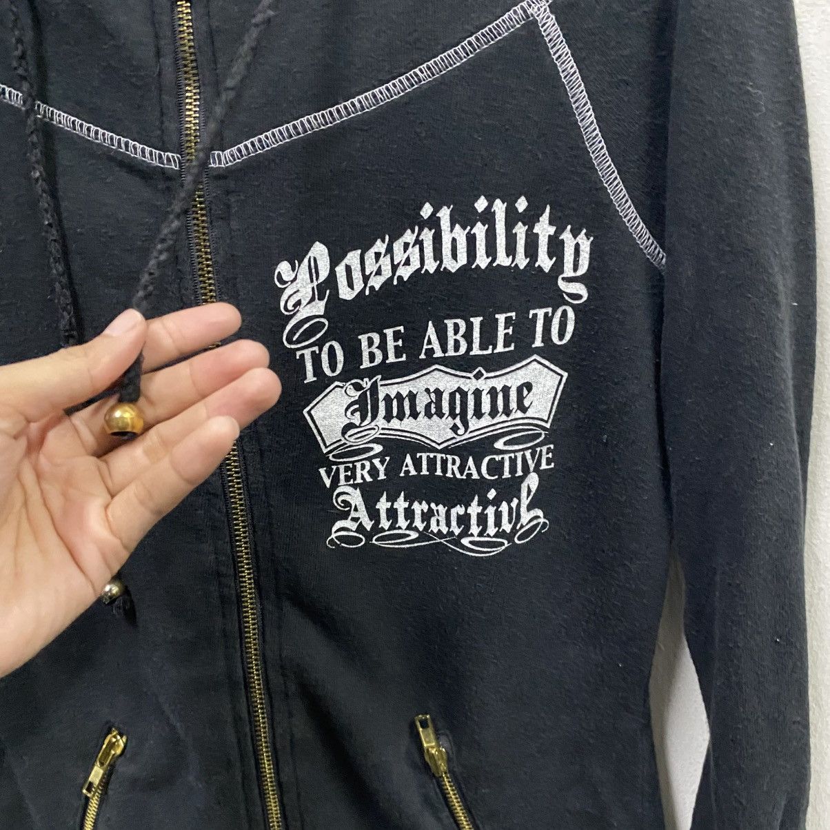 Japanese Brand Japanese Brand Real Ma*rs Gothic Punk Full Zip Hoodie Size US S / EU 44-46 / 1 - 9 Thumbnail