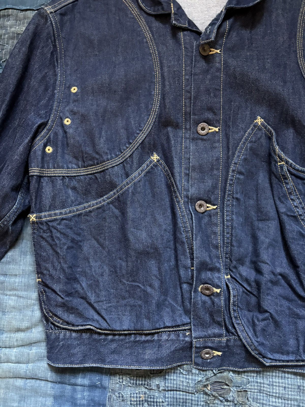 Kapital Kapital RINGOMAN jacket Indigo Denim Jacket Brand New Size US L / EU 52-54 / 3 - 7 Thumbnail