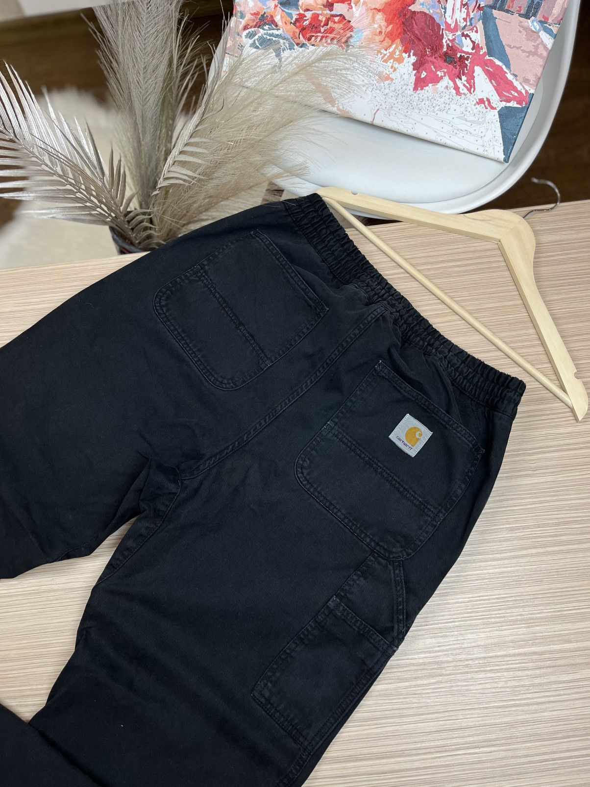 Carhartt × Vintage Crazy Vintage Carhartt Denim Dungaree Carpentar Work Pants Size US 32 / EU 48 - 2 Thumbnail