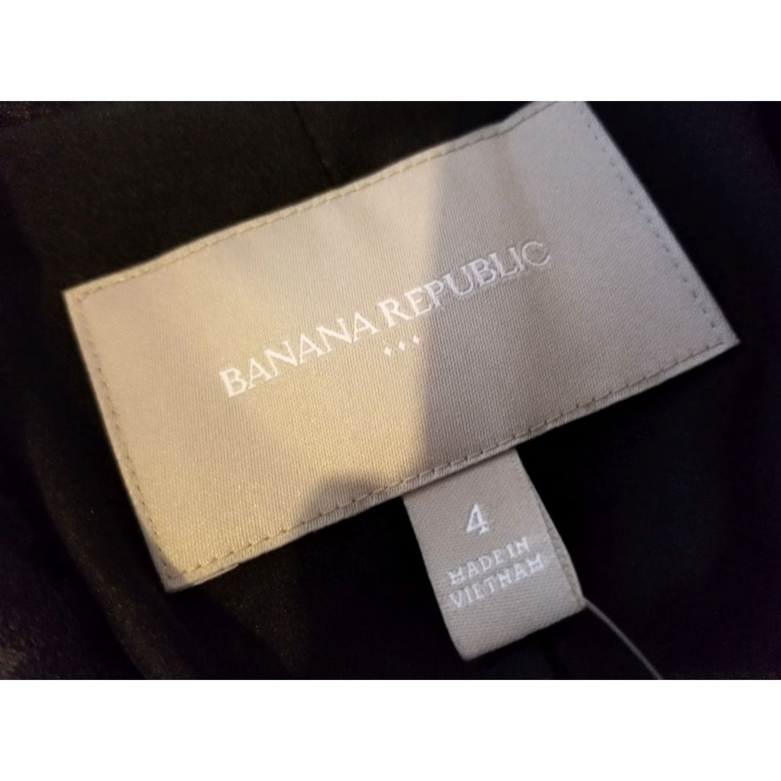 Banana Republic Womens Banana Republic Blazer Jacket 4 Black Cotton Blend Regular Size 4 Womens Style: Basic Jacket Size S / US 4 / IT 40 - 3 Thumbnail
