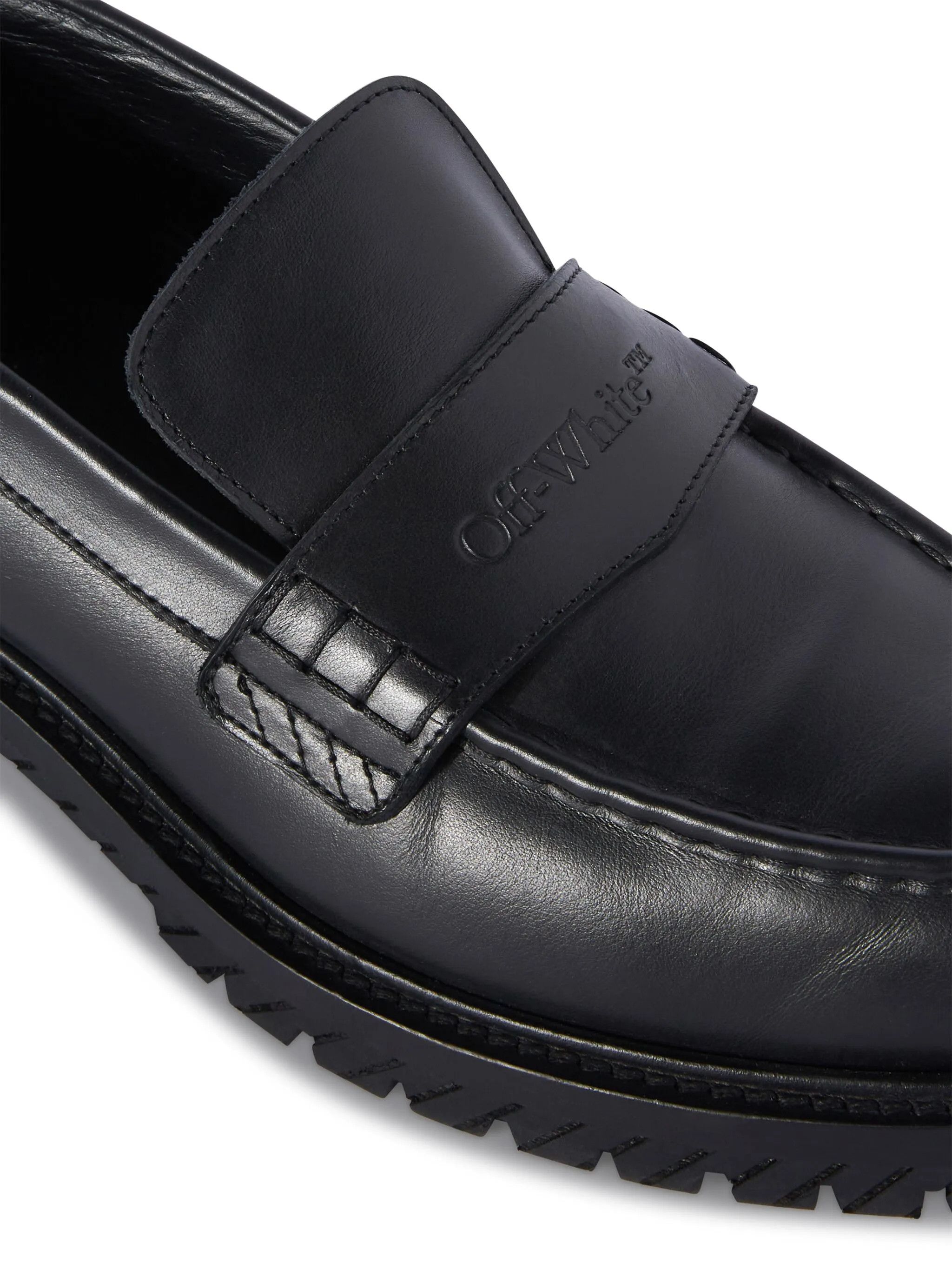 Off-White o1y0225 Logo Loafers in Black Size US 10 / EU 43 - 2 Thumbnail
