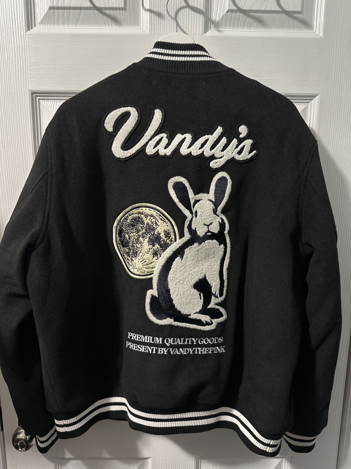 Vandy The Pink YEAR OF RABBIT Varsity Jacket (size Small)
