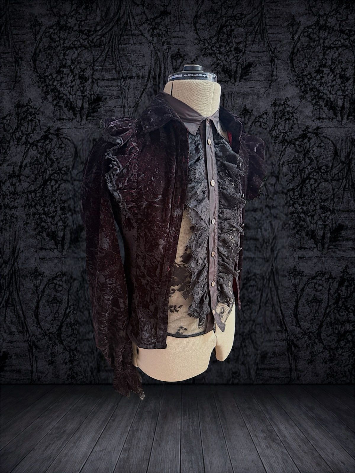 Share Spirit Homme Share Sprit Ruffled Floral Dress Shirt / Button up Shirt hyd Size US S / EU 44-46 / 1 - 12 Thumbnail
