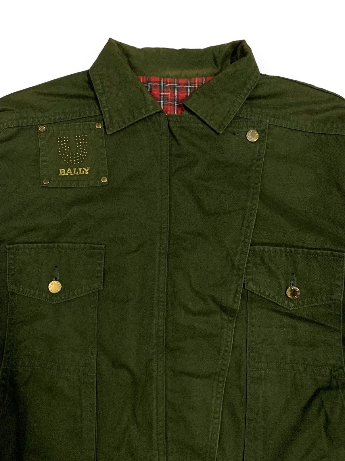 Bally Vintage Bally Canvas Tactical Air Force Army Bomber Jacket Size US M / EU 48-50 / 2 - 5 Thumbnail