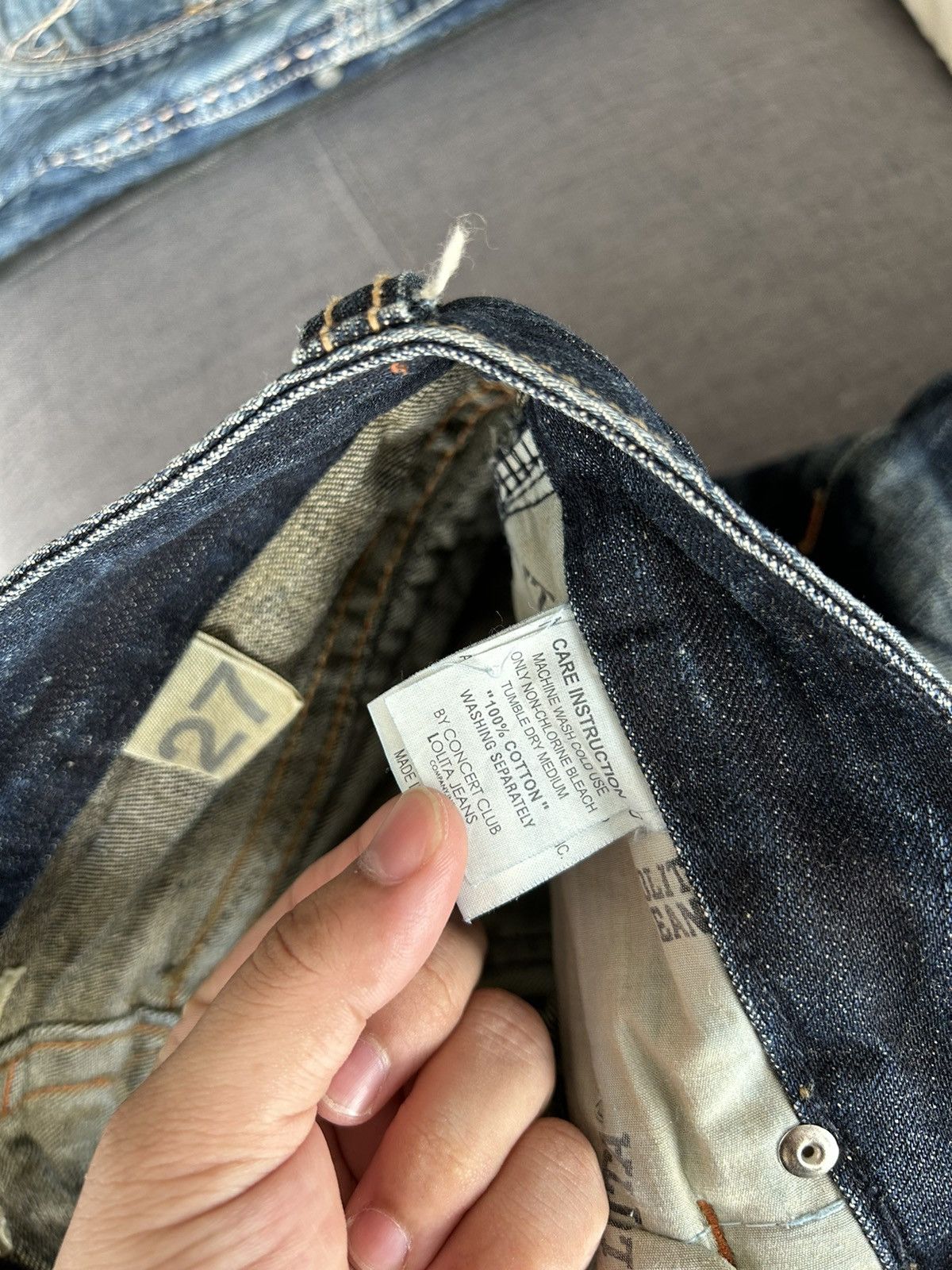 If Six Was Nine Lolita Y2k Design Flared Jeans Size 30" / US 8 / IT 44 - 17 Thumbnail