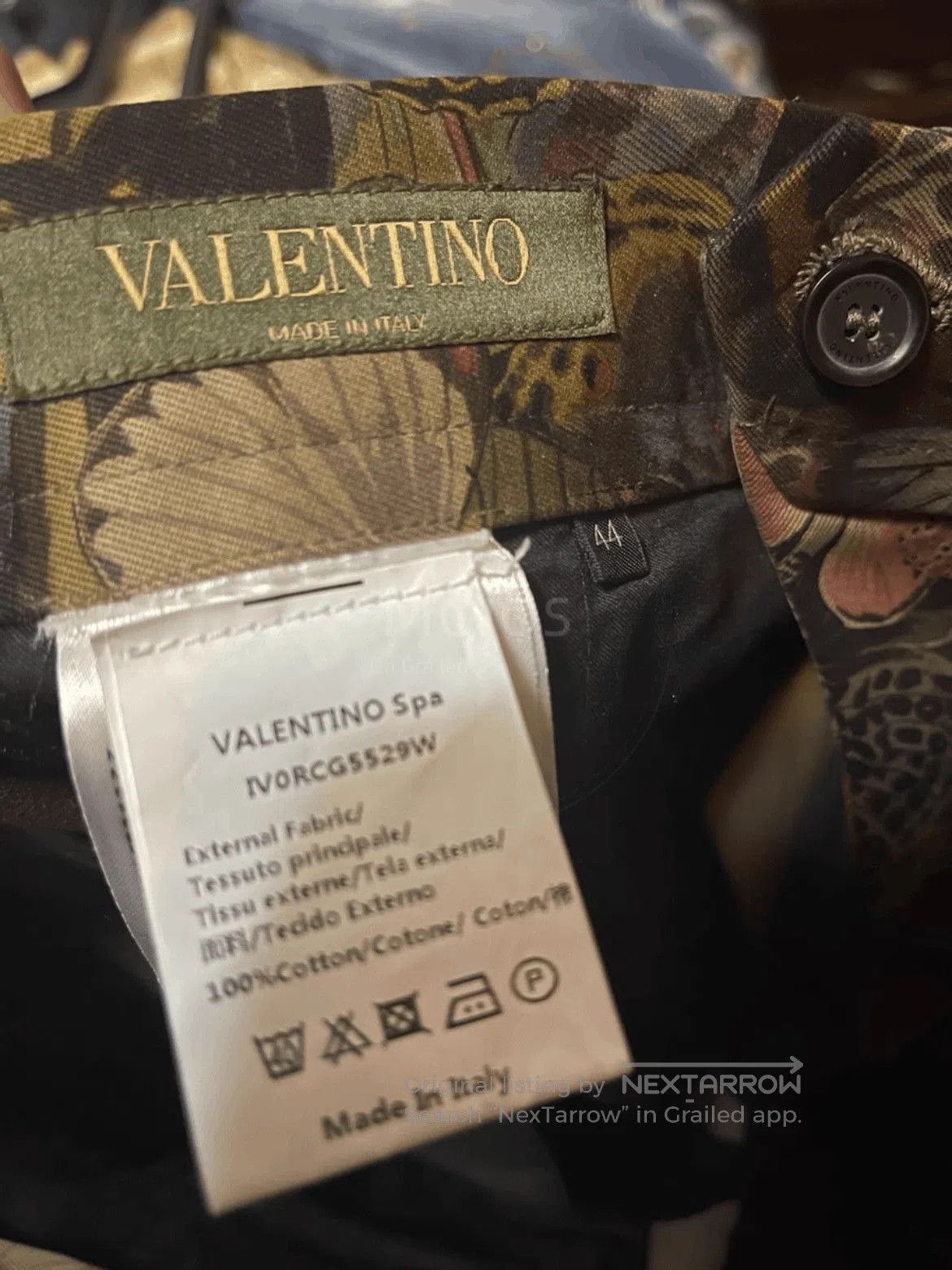 Valentino Sz 44 Valentino Butterfly Pattern Trousers. Size US 28 / EU 44 - 6 Thumbnail