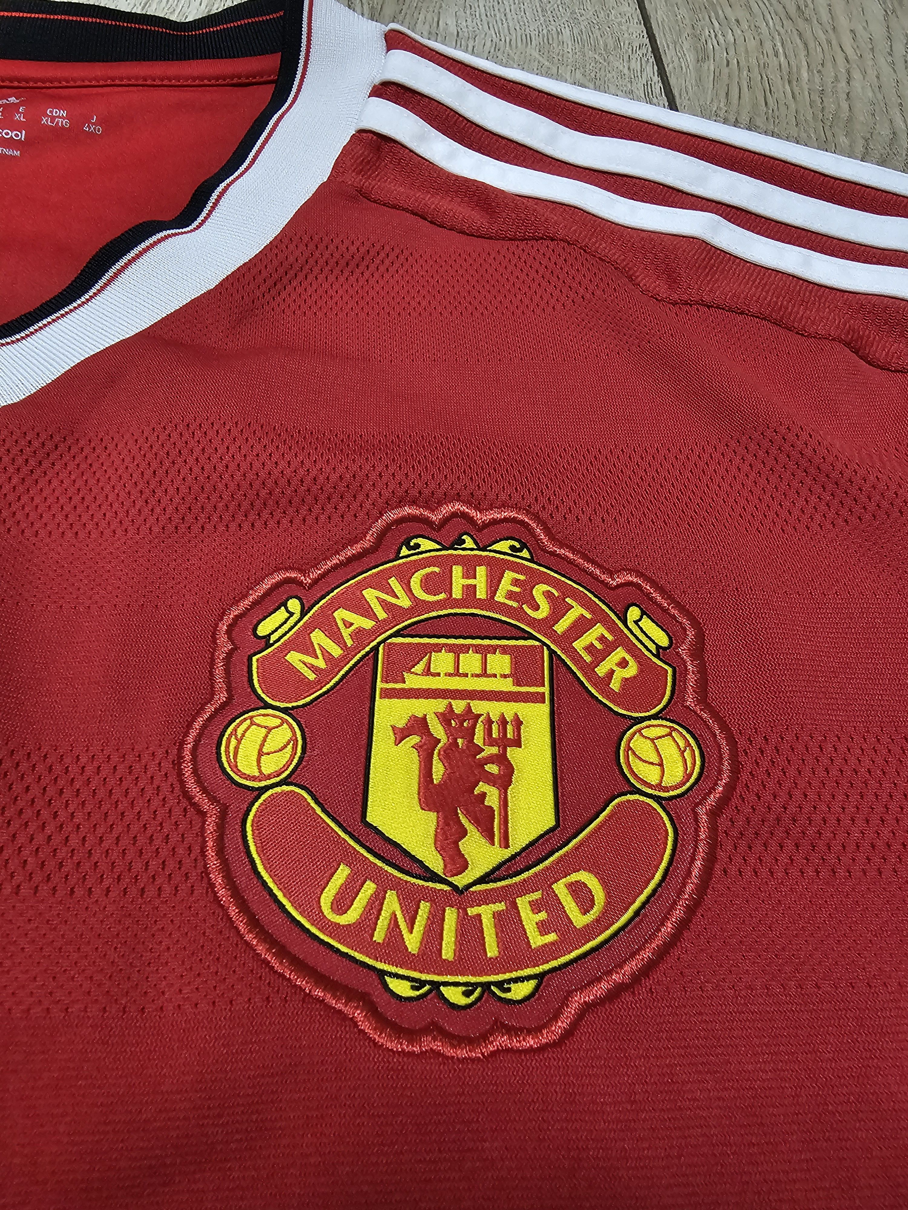 Adidas MANCHESTER UNITED 2015 2016 HOME FOOTBALL SOCCER JERSEY Size US XL / EU 56 / 4 - 4 Thumbnail