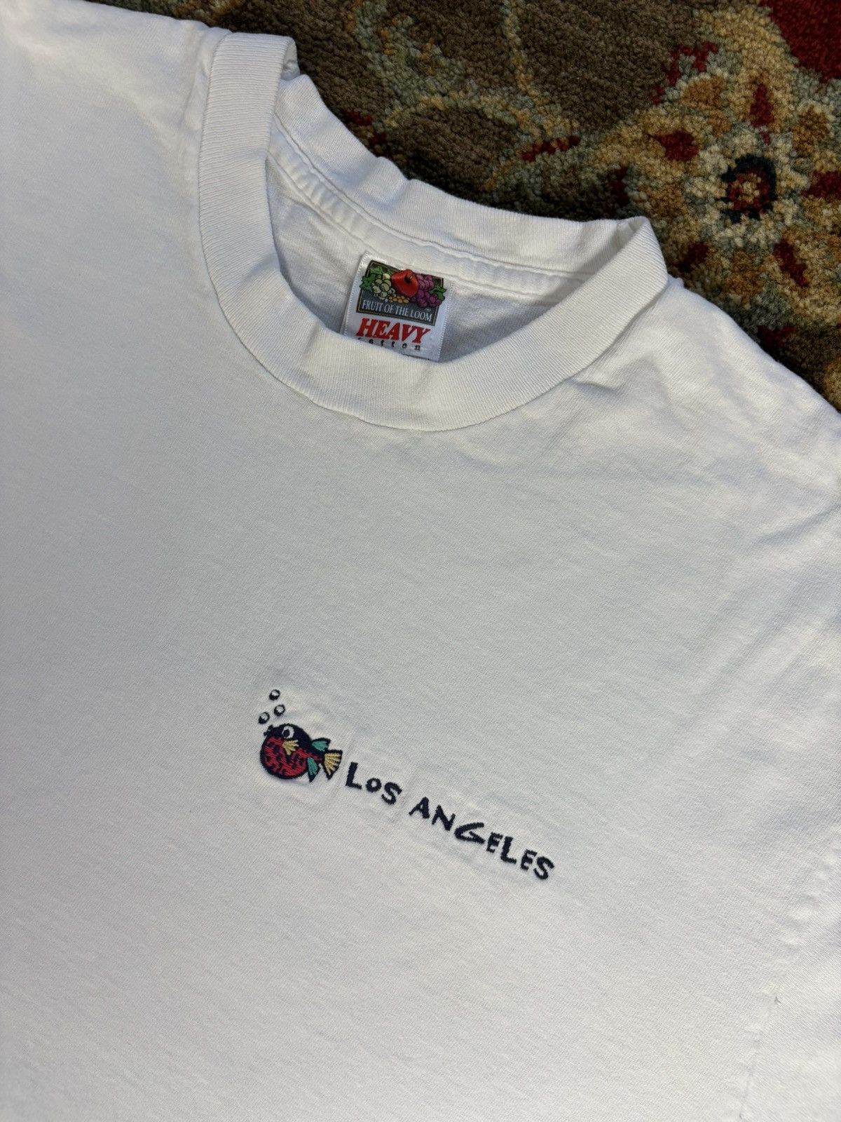 Los Angeles Apparel × Vintage Vintage 1990s Los Angeles Tshirt Size US XL / EU 56 / 4 - 2 Thumbnail