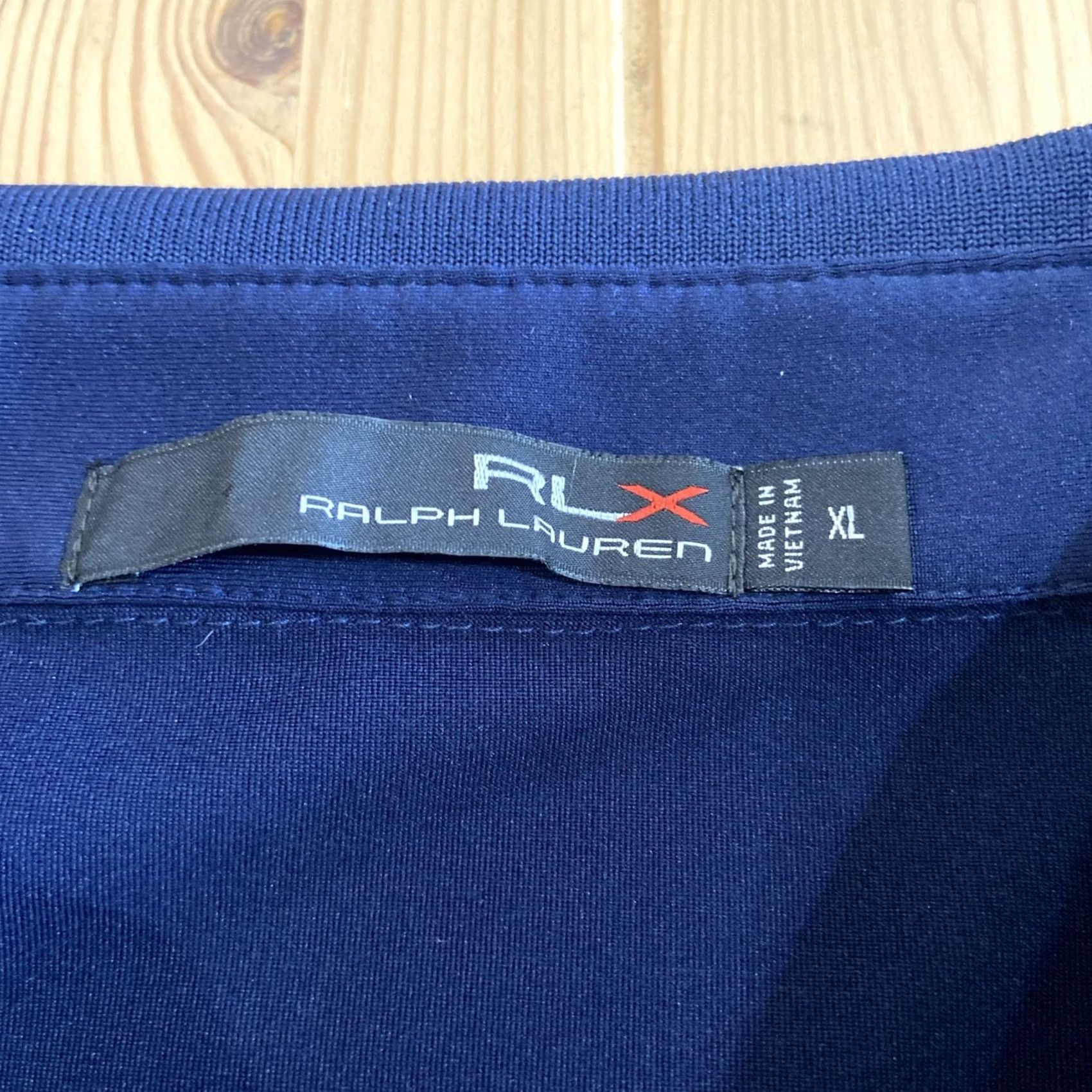 RLX Ralph Lauren RLX Ralph Lauren Polo Shirt Logo Golf Wicking 2016 Ryder Cup USA Hazeltine Blue XL Men Polo Shirt Black? Size US XL / EU 56 / 4 - 3 Thumbnail