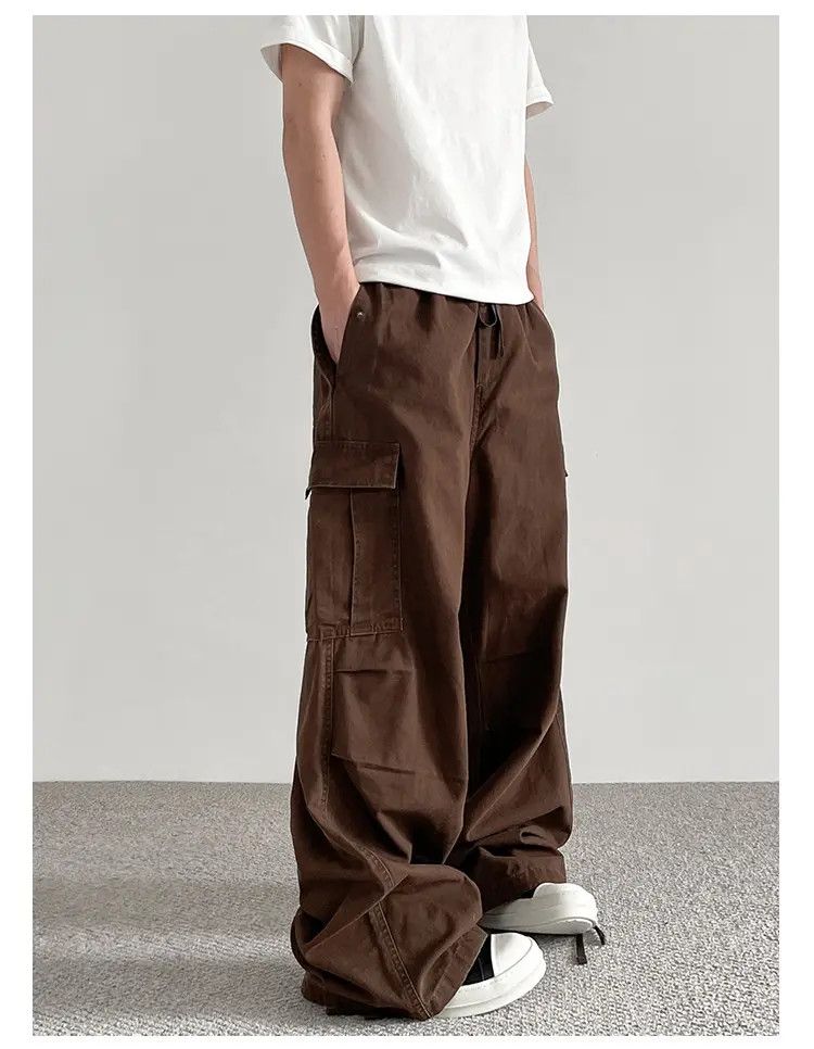 Japanese Brand × Jean Baggy Cargo Brown Pants Size US 30 / EU 46 - 5 Thumbnail