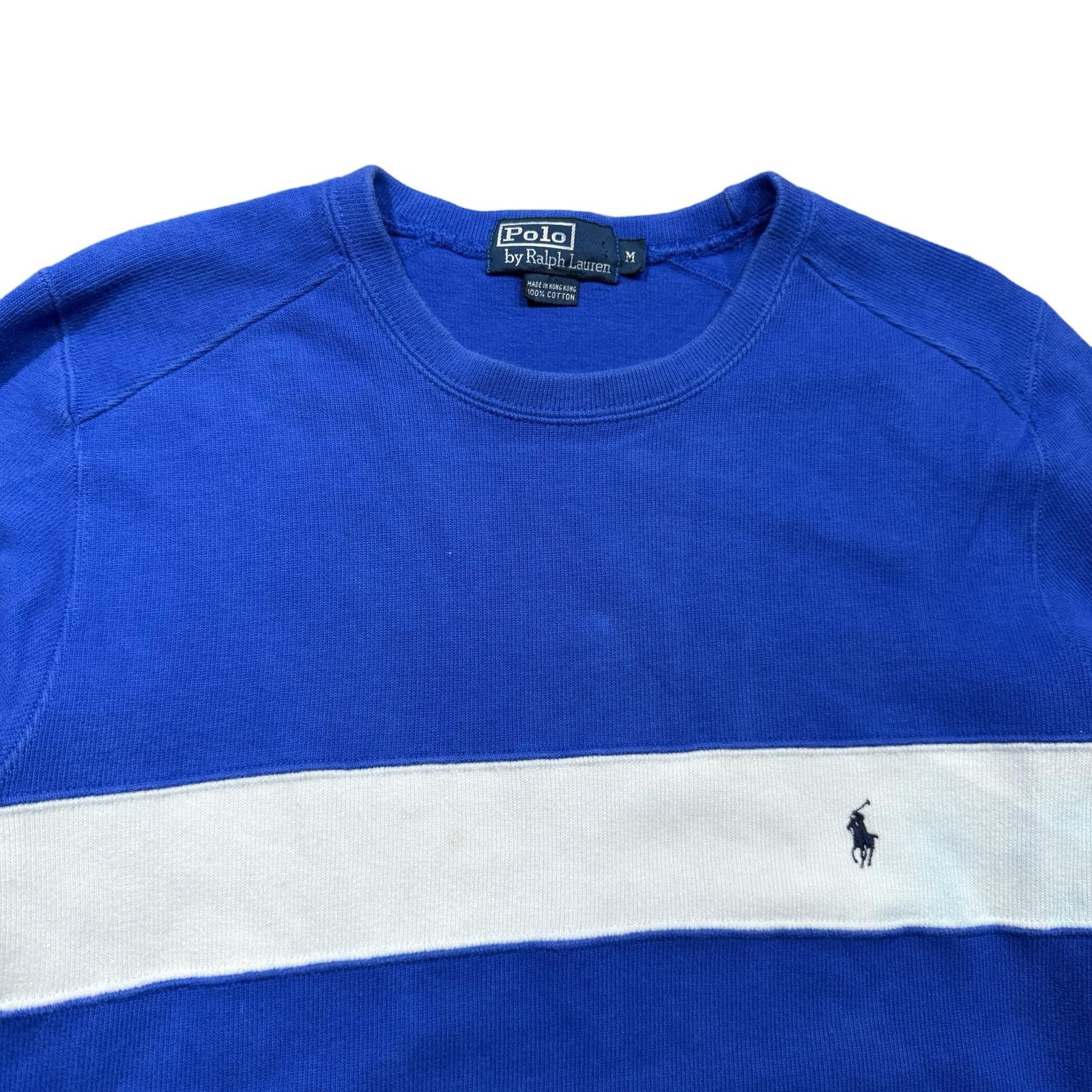 Polo Ralph Lauren Polo Ralph Lauren Long Sleeve Blue Stripe Crewneck Size US M / EU 48-50 / 2 - 3 Thumbnail