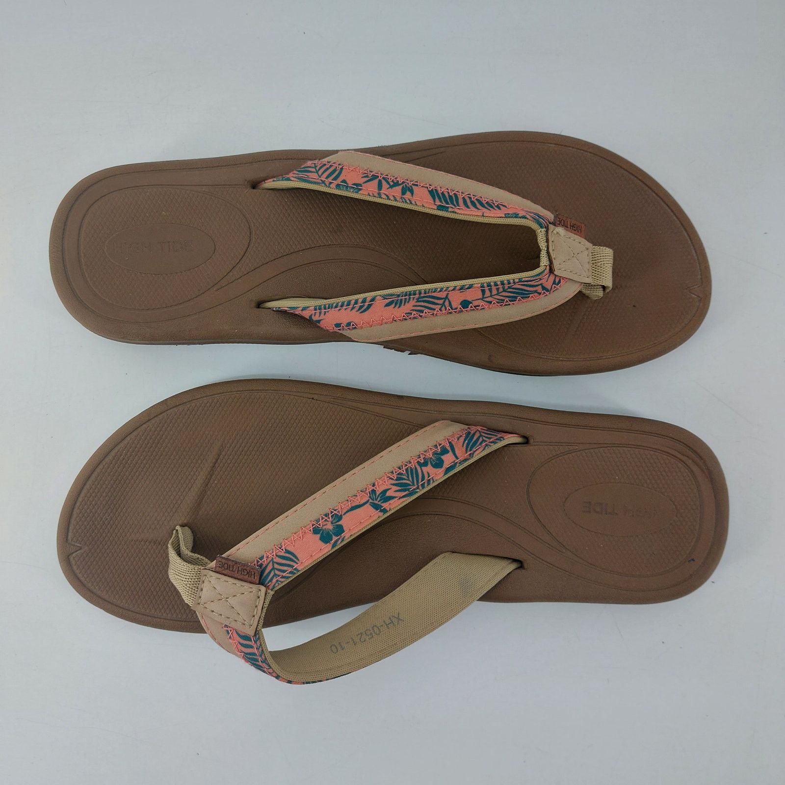 Other Hi Tide Flip Flop Sandals XH-0521-10 Coral Green Size 10 Size US 10 / IT 40 - 7 Thumbnail