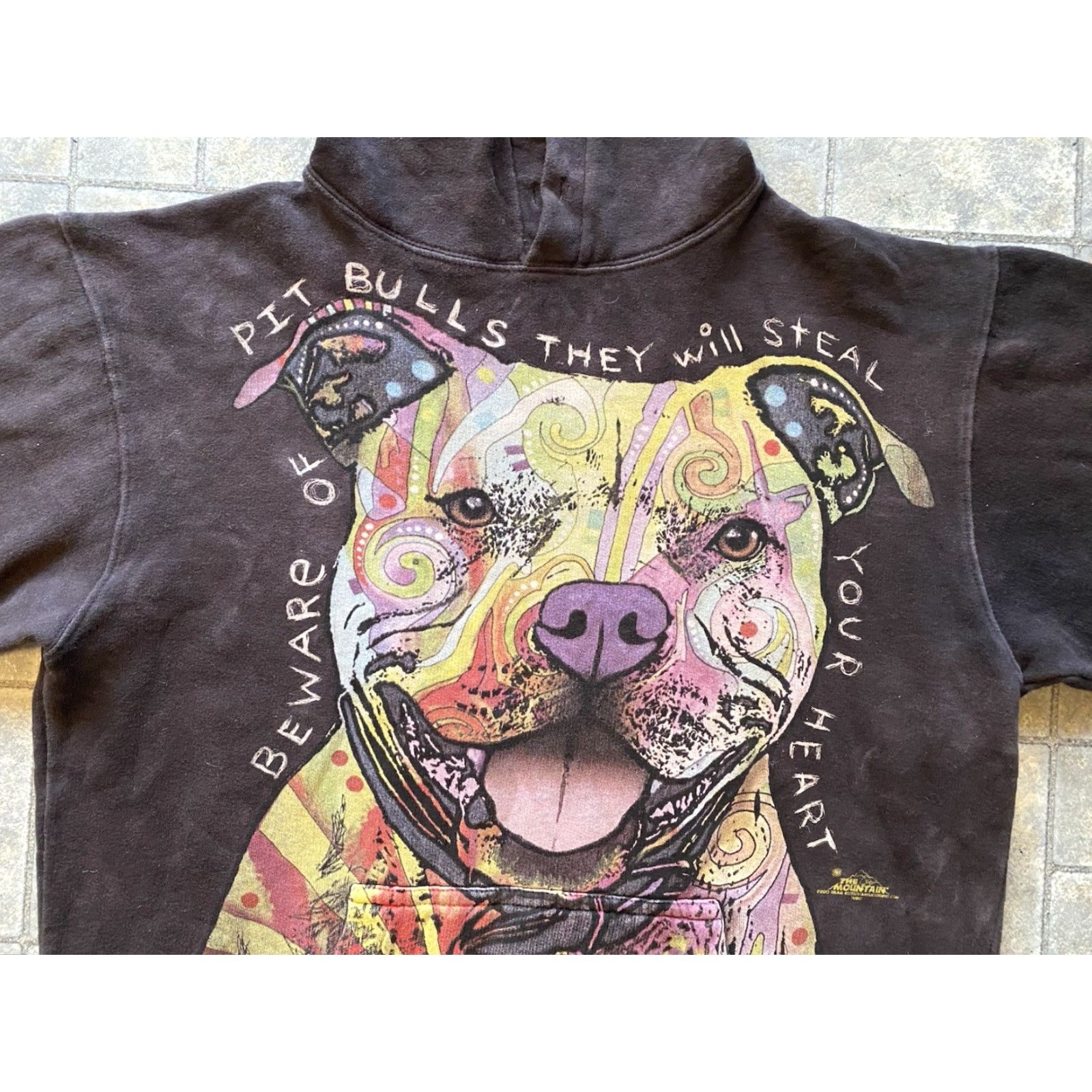 The Mountain The Mountain Hoodie Mens M Multicolor Dog Pit Bull Tie Dye Pullover Sweatshirt Size US M / EU 48-50 / 2 - 5 Thumbnail