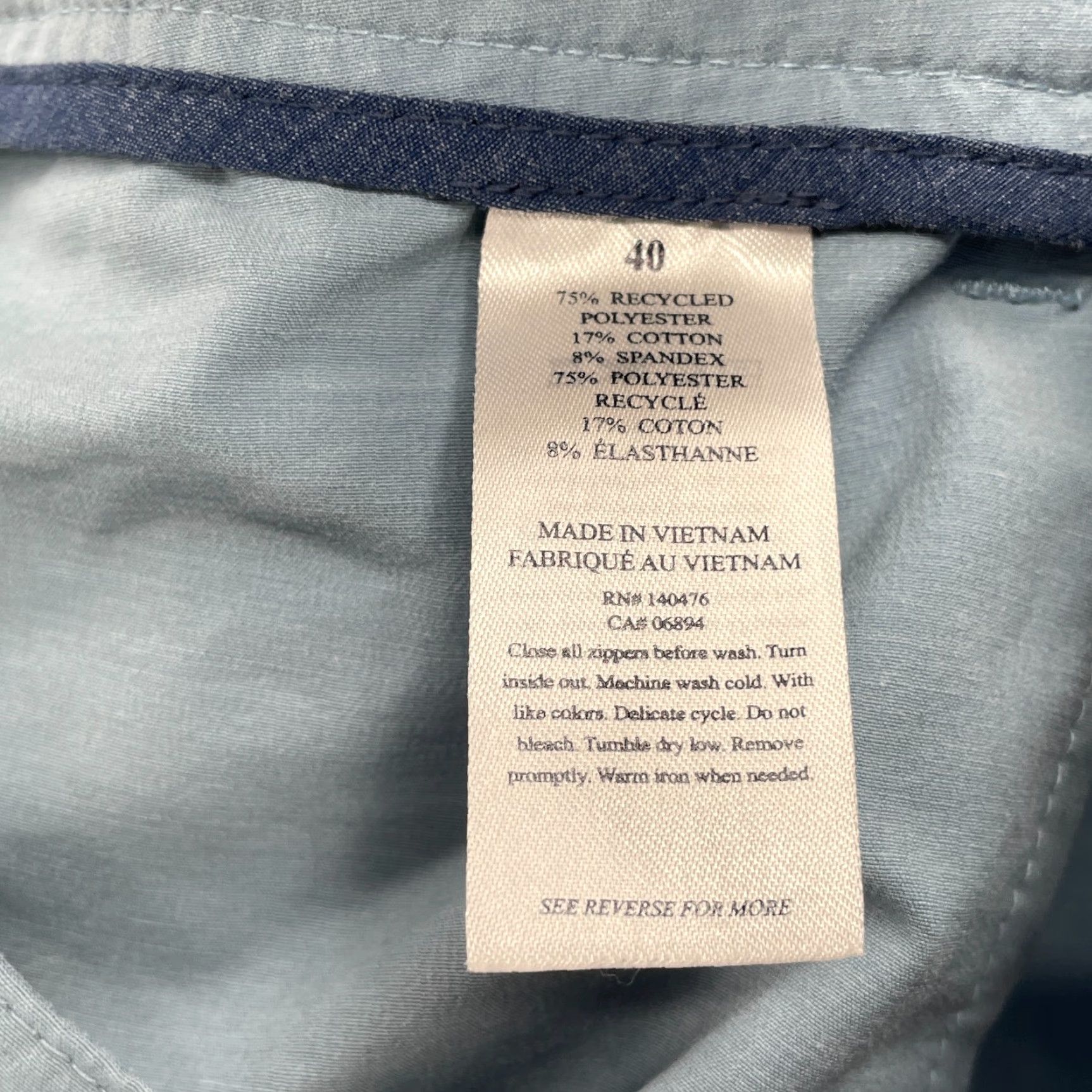 Faherty Faherty All Day Shorts Men 40x8* Blue Chino Preppy Outdoor Golf Performance Surf Shirt Size US 40 / EU 56 - 7 Thumbnail
