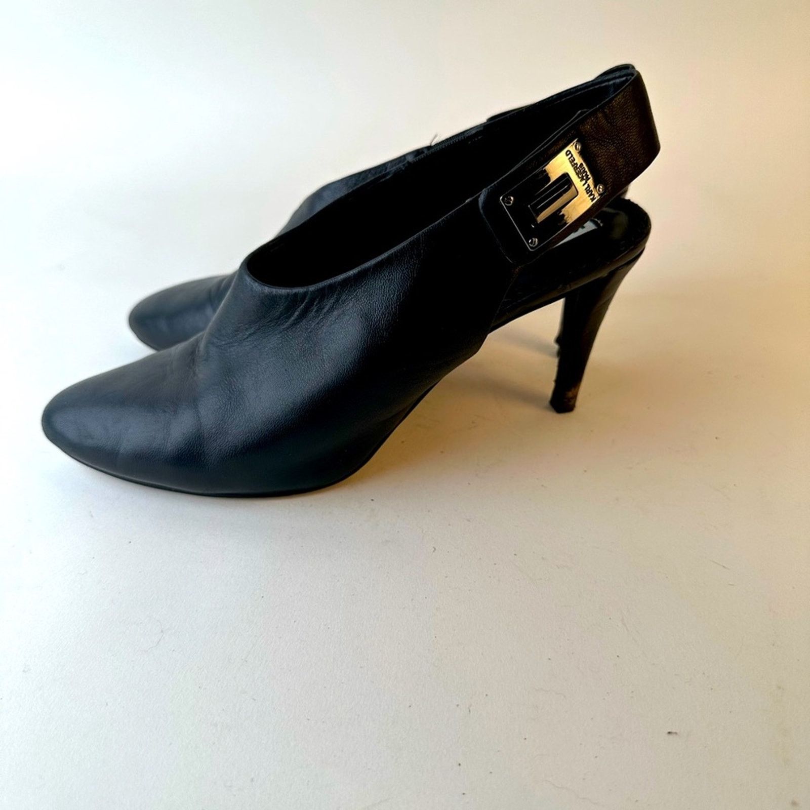 Karl Lagerfeld Karl Langerfield Maddie Slingback Heel Booties Size US 7 / IT 37 - 1 Thumbnail