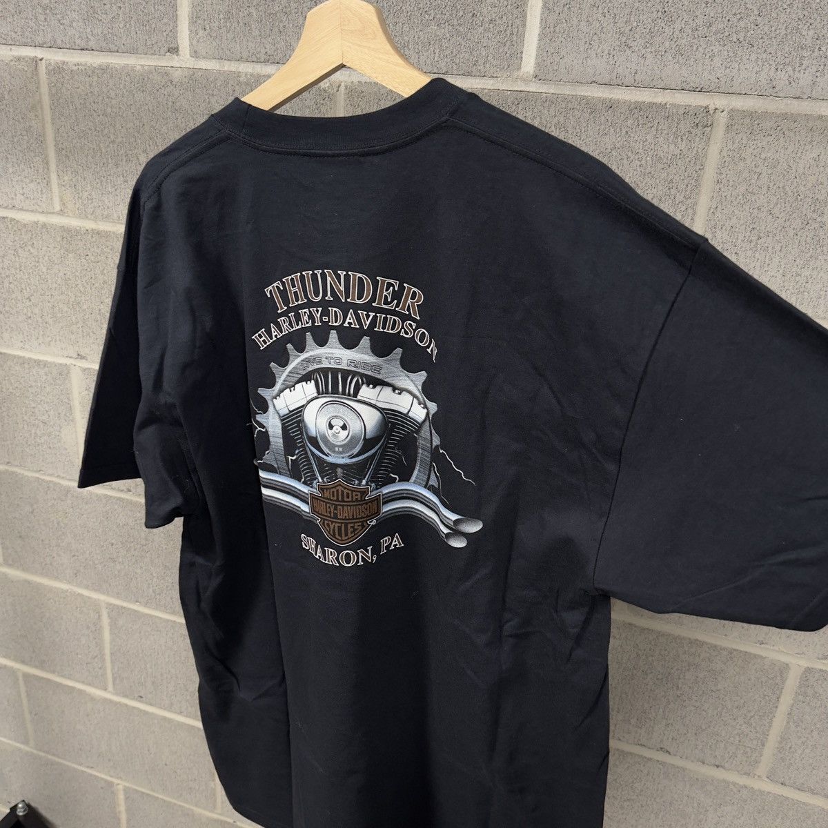 Harley Davidson Harley Davidson Flame Logo Shirt ERD Grunge Chrome Biker WCC Size US XL / EU 56 / 4 - 6 Thumbnail