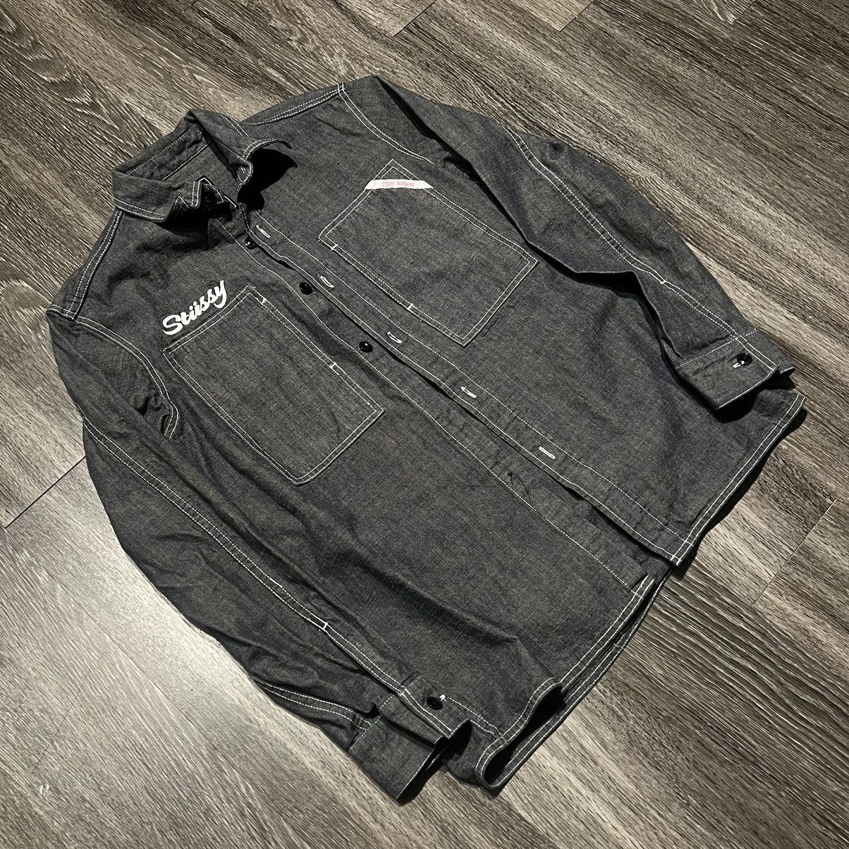 Stussy × Vintage Stüssy Chainstitched Denim Shirt Size US M / EU 48-50 / 2 - 2 Thumbnail