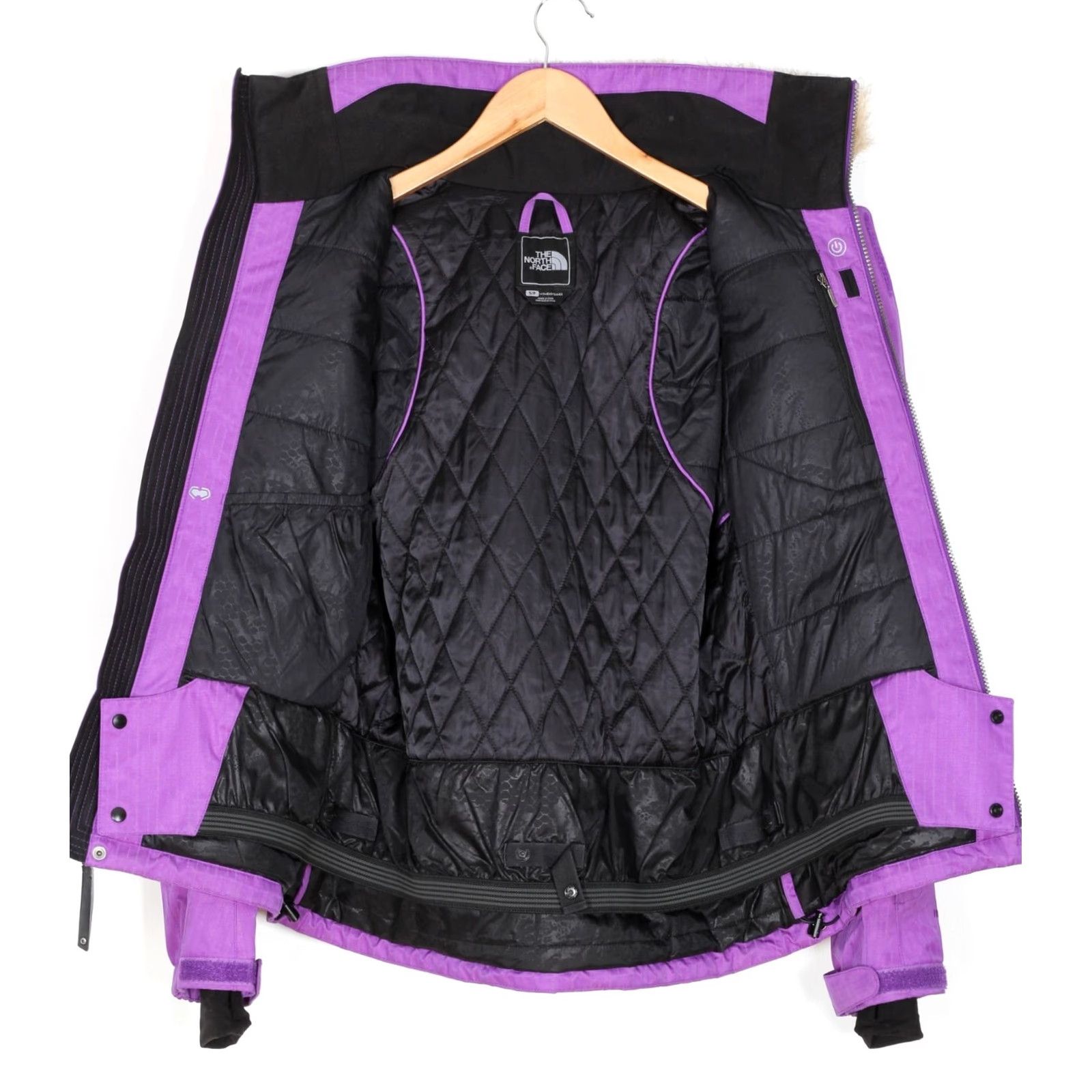 The North Face VINTAGE The North Face Baker Deluxe Fur Hooded Insulated Ski Jacket Women S Purple Size S / US 4 / IT 40 - 5 Thumbnail
