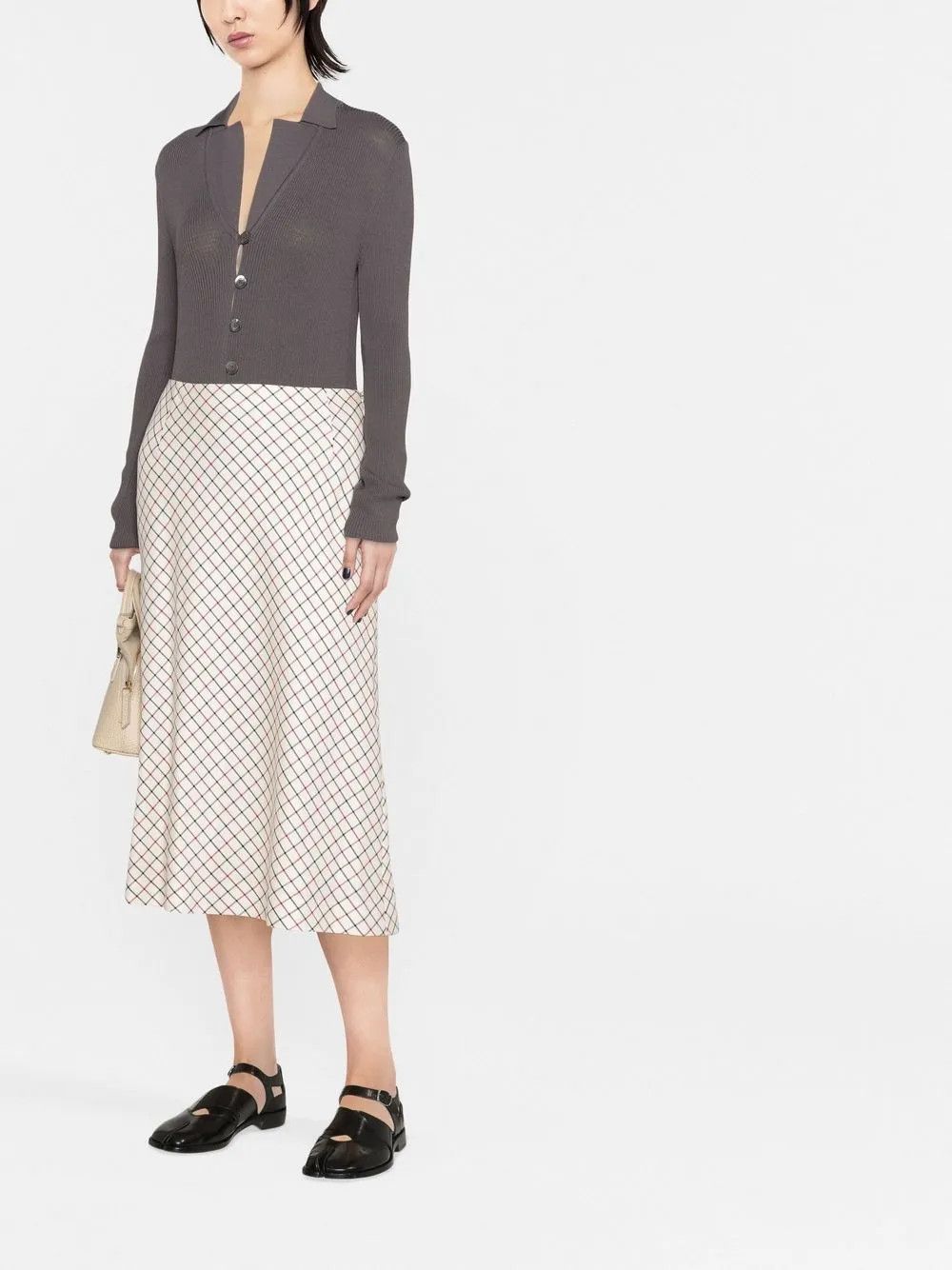 Maison Margiela o1y0625 Midi Skirt in Multicolor Size 27" / US 4 / IT 40 - 2 Thumbnail