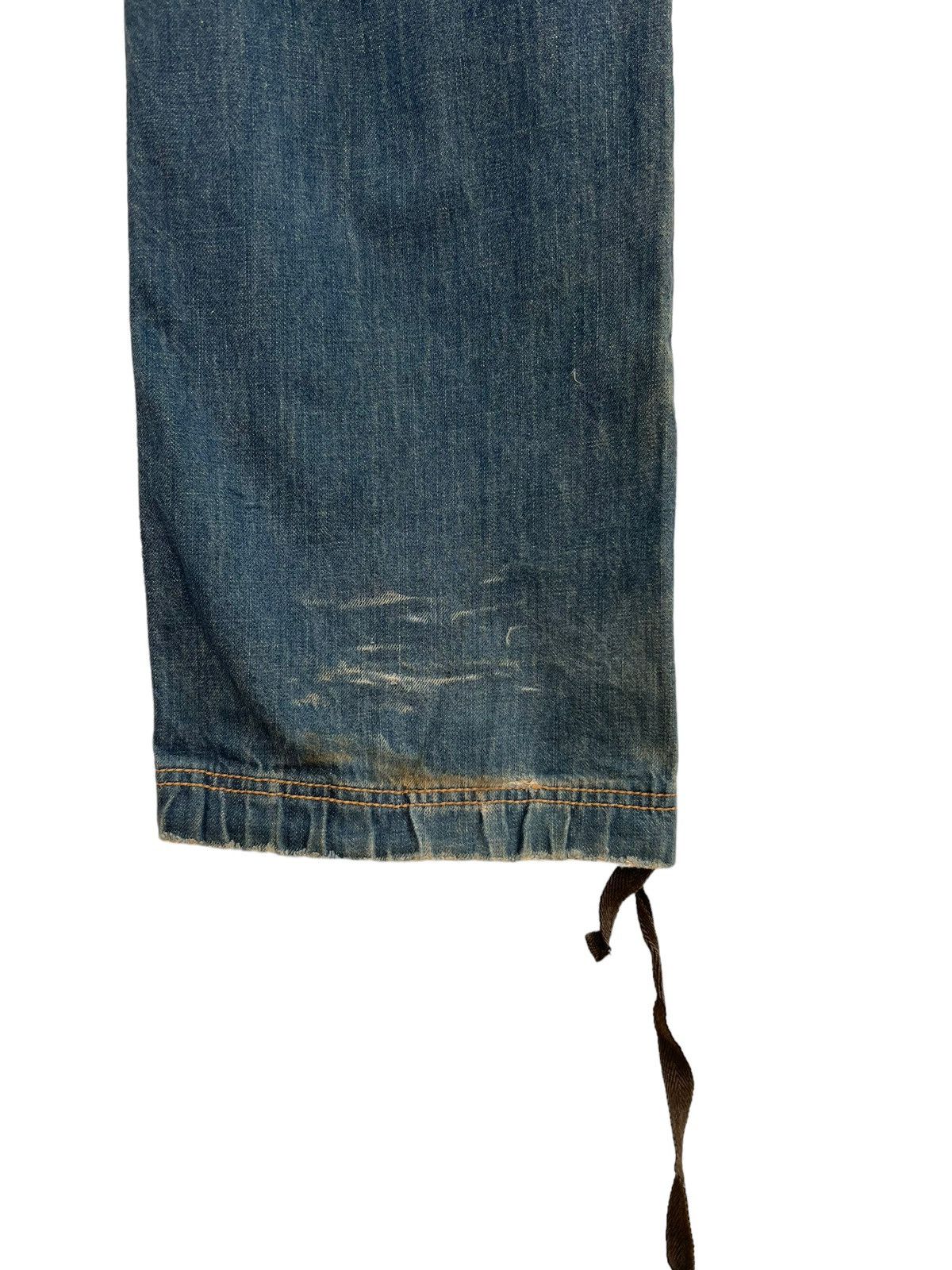 Vintage Vintage LB-03 Japan Dirty Muddy Denim Wide Leg Jeans Size US 30 / EU 46 - 18 Thumbnail