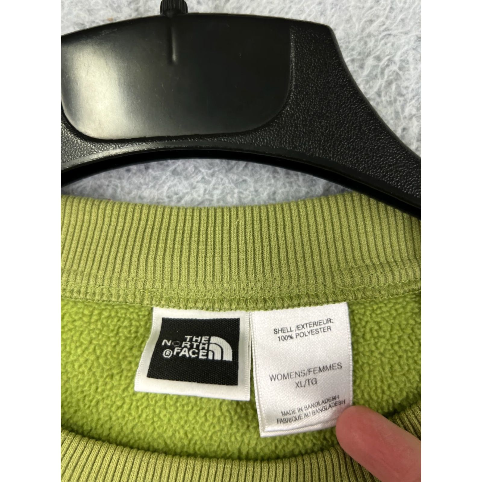 The North Face The North Face Sweater Womens Extra Large Green Crop 100% Polyester Fleece Size XL / US 12-14 / IT 48-50 - 3 Thumbnail