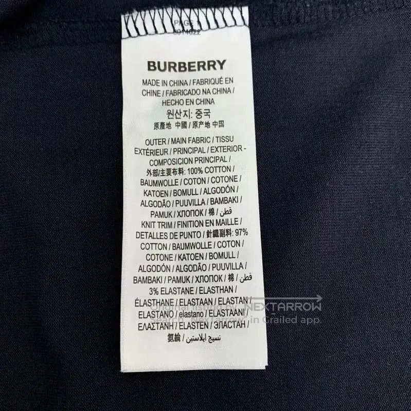 Burberry Burberry Black Cotton T-Shirt for Women. Size XS / US 0-2 / IT 36-38 - 7 Thumbnail