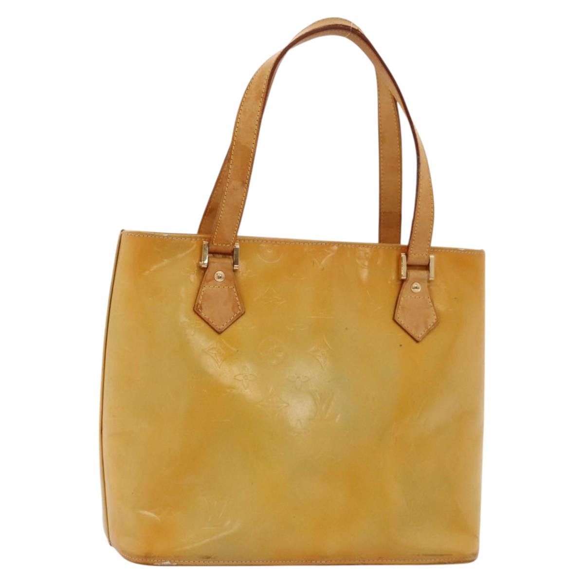 Louis Vuitton LOUIS VUITTON Monogram Vernis Houston Hand Bag Gris M91053 Size ONE SIZE - 1 Thumbnail