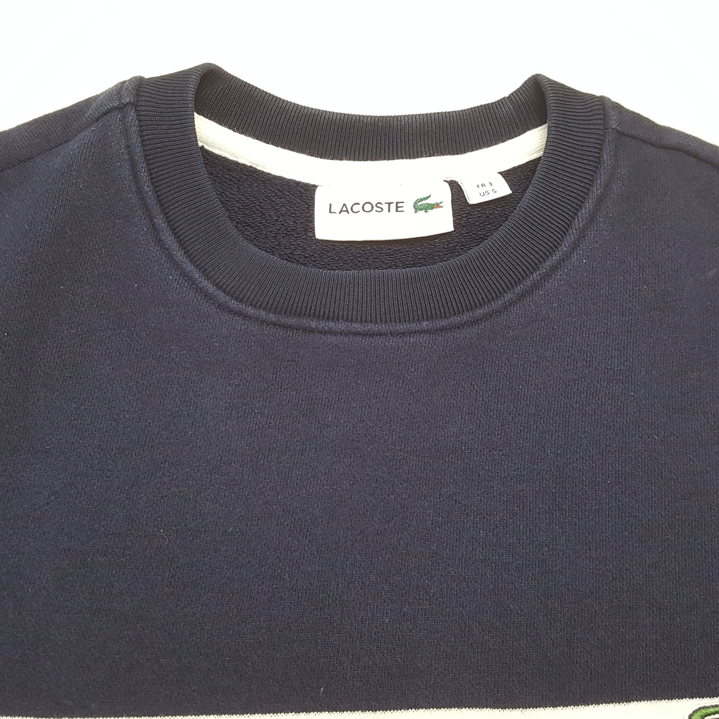 Lacoste × Vintage Vintage LACOSTE Sportswear Stripe Design Sweatshirt Size US S / EU 44-46 / 1 - 10 Thumbnail