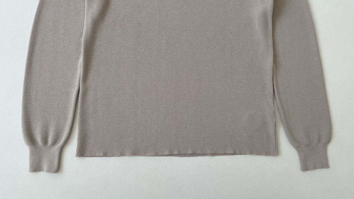Casey Casey Beige ‘Rib Stitch’ Knit Cotton Sweater Size US XL / EU 56 / 4 - 10 Thumbnail