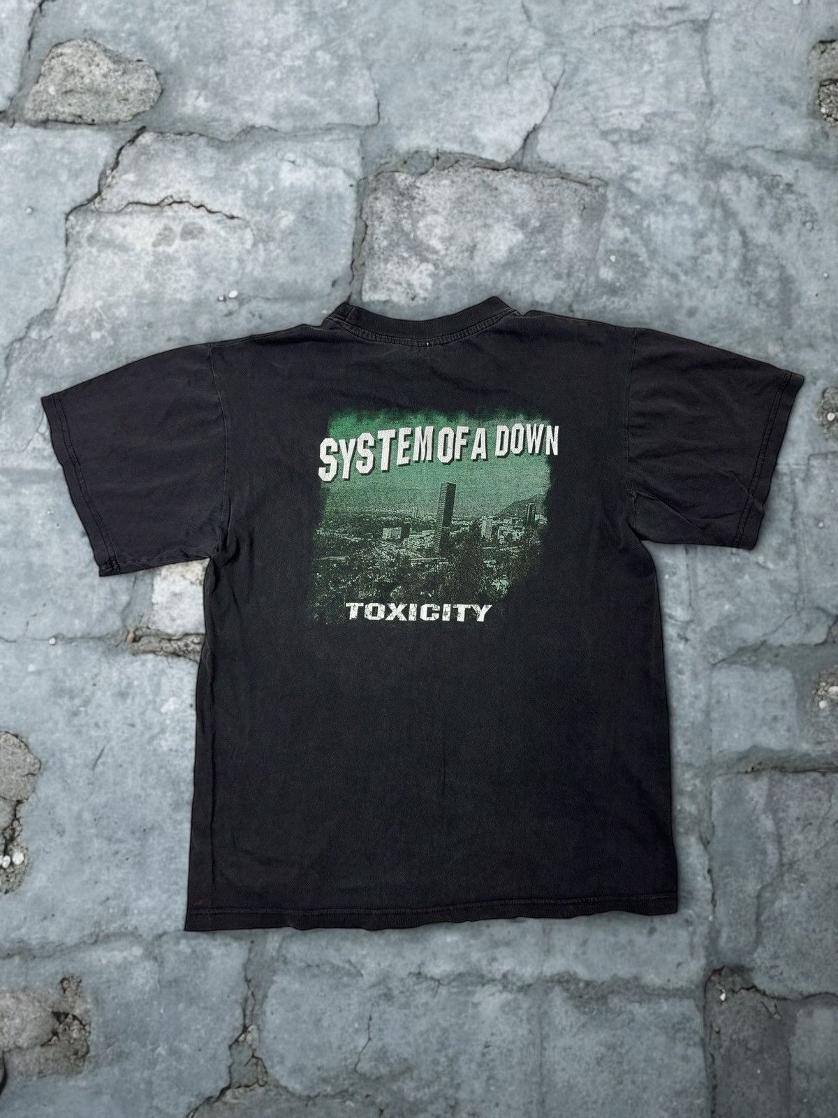 VINTAGE - SYSTEM OF A DOWN TOXICITY バンドTシャツ A3432 の