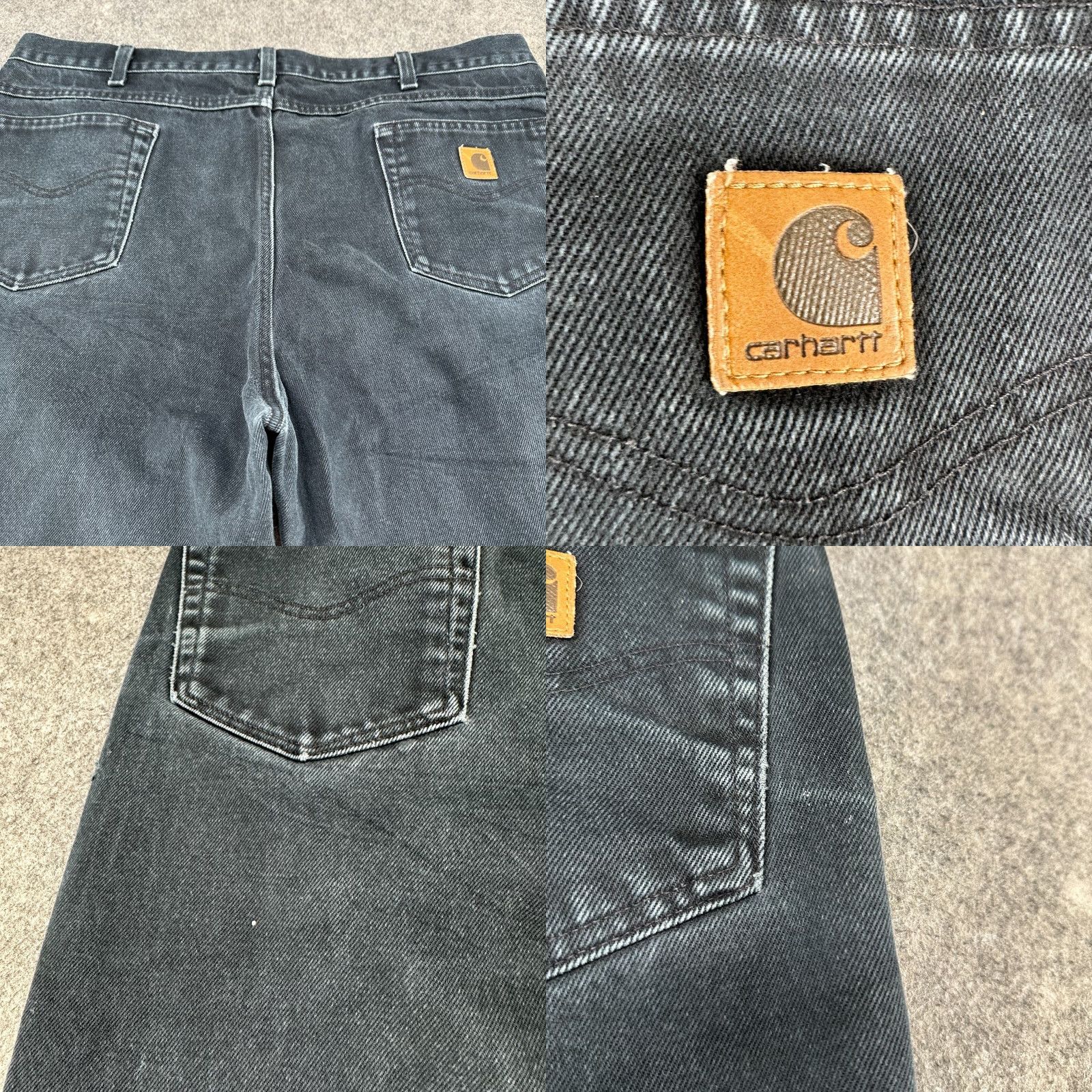 Carhartt Carhartt Jeans Mens 42x34 Black Carpenter Relaxed Dark Wash Denim B161 Size US 42 / EU 58 - 9 Thumbnail