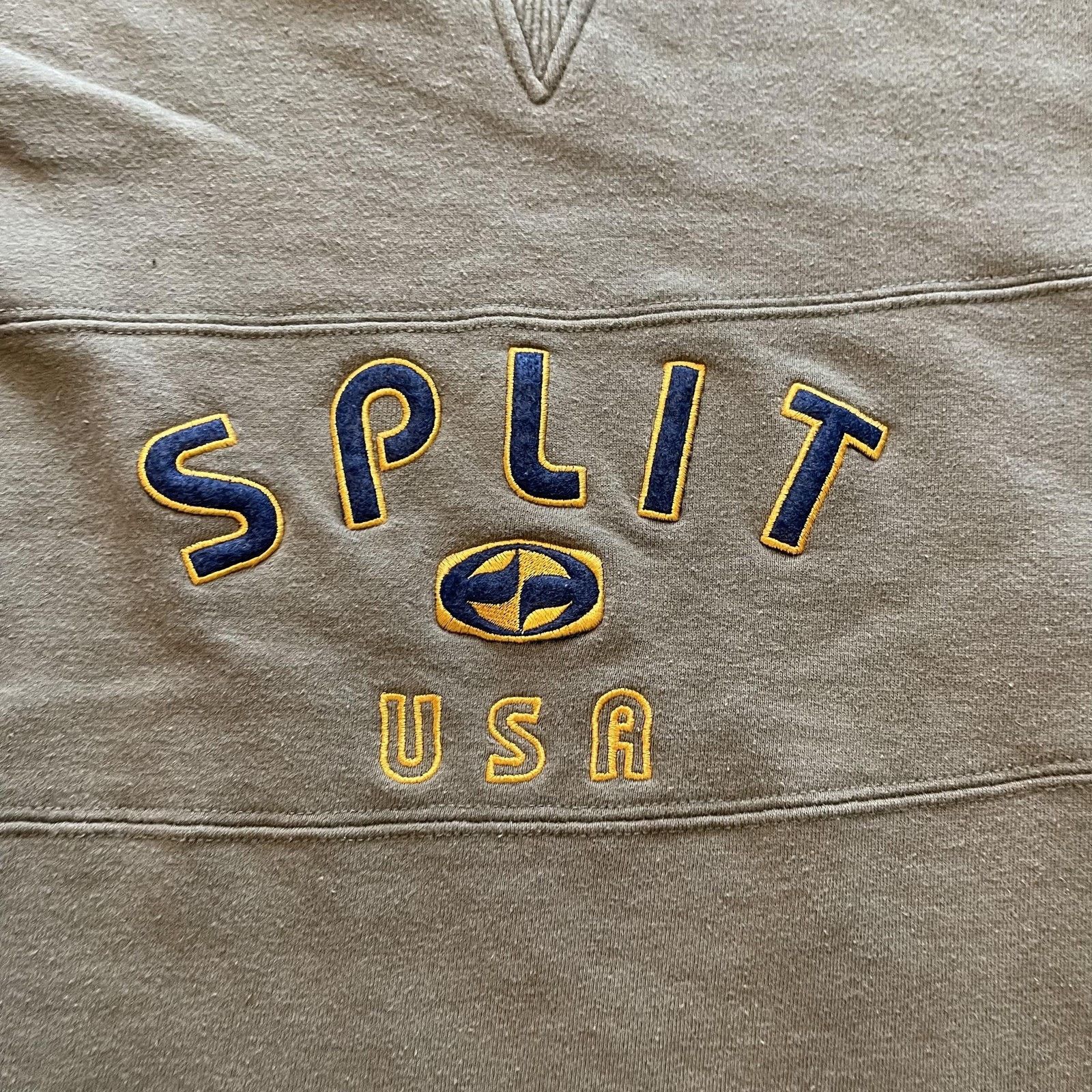 Split Split USA Sweatshirt Mens L Crewneck Embroidered Elbow Size US L / EU 52-54 / 3 - 7 Thumbnail