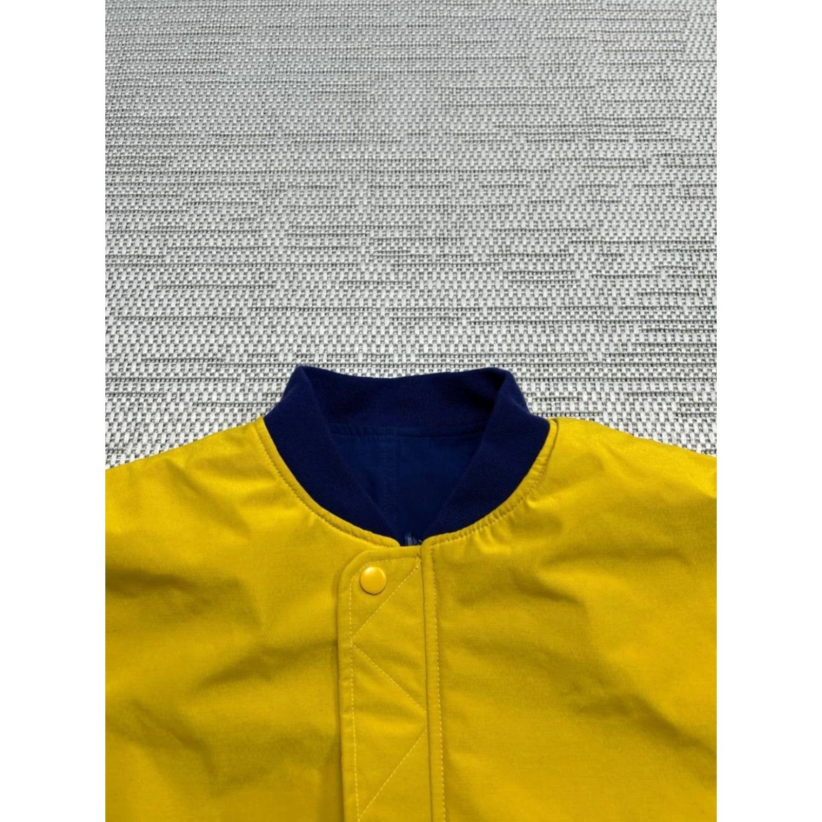 Bonobos Bonobos Jacket Mens Small Blue Reversible Bomber Full Zip Quilted Mid-Length Chest 40 in Regular Zip Polyester Size US S / EU 44-46 / 1 - 3 Thumbnail