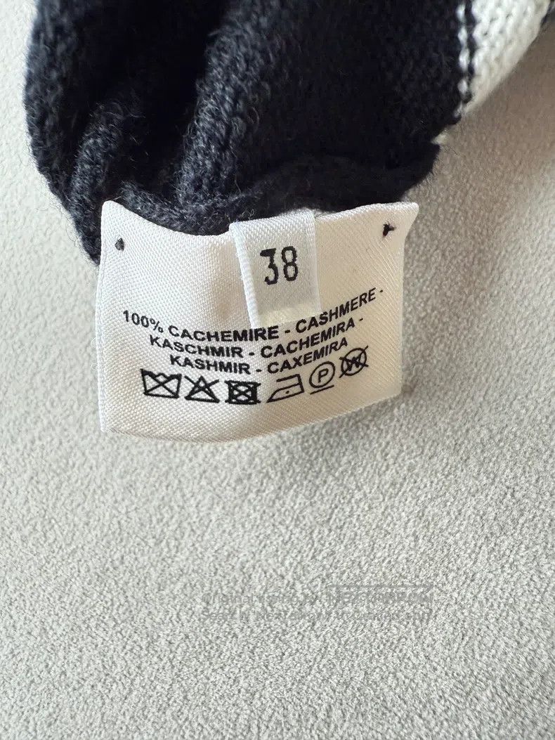 Hermes Hermes Cashmere sweater, black and white, 100% cashmere, l Size XS / US 0-2 / IT 36-38 - 5 Thumbnail