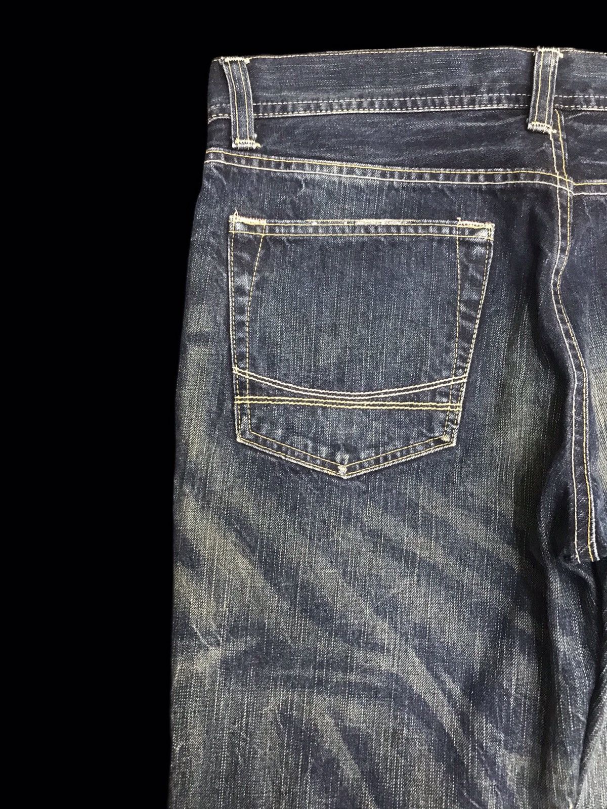 Japanese Brand 💥FLARE💥Archival DENICRA Sick Fade Mud Wash Flare Denim F54 Size US 35 - 8 Thumbnail