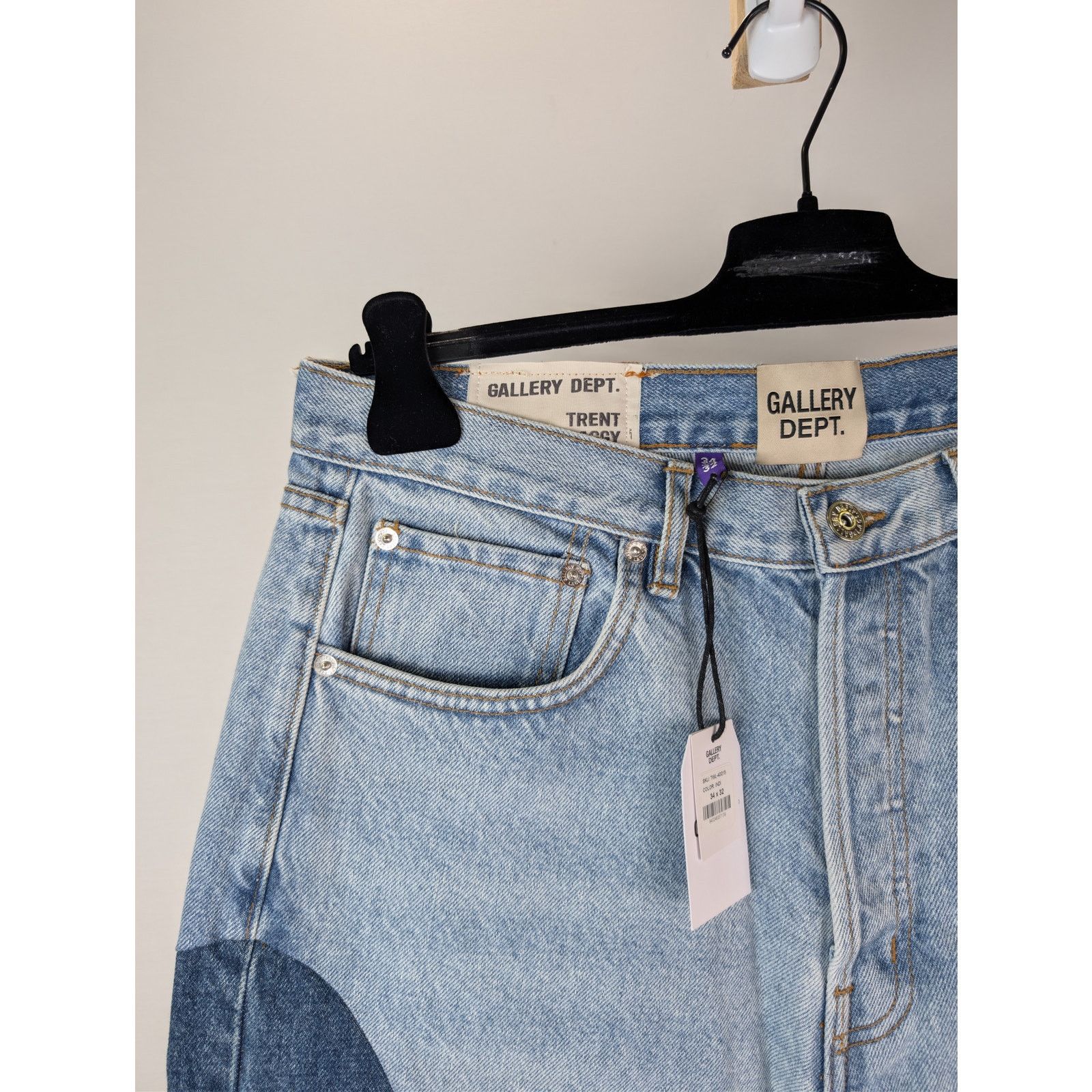 Gallery Dept. o1rshd1 Size: 34W x 32L / La Flare Denim Jeans Indigo Blue Size US 34 / EU 50 - 6 Thumbnail