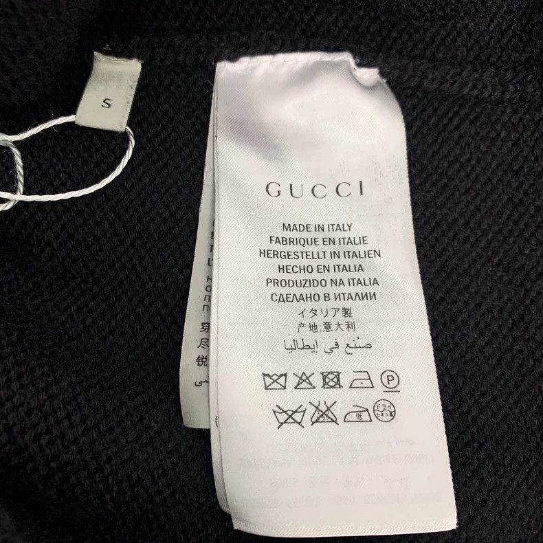 Gucci Gucci Black bee embroidery V-neck wool sweater 2501-Nextarr Size US S / EU 44-46 / 1 - 6 Thumbnail