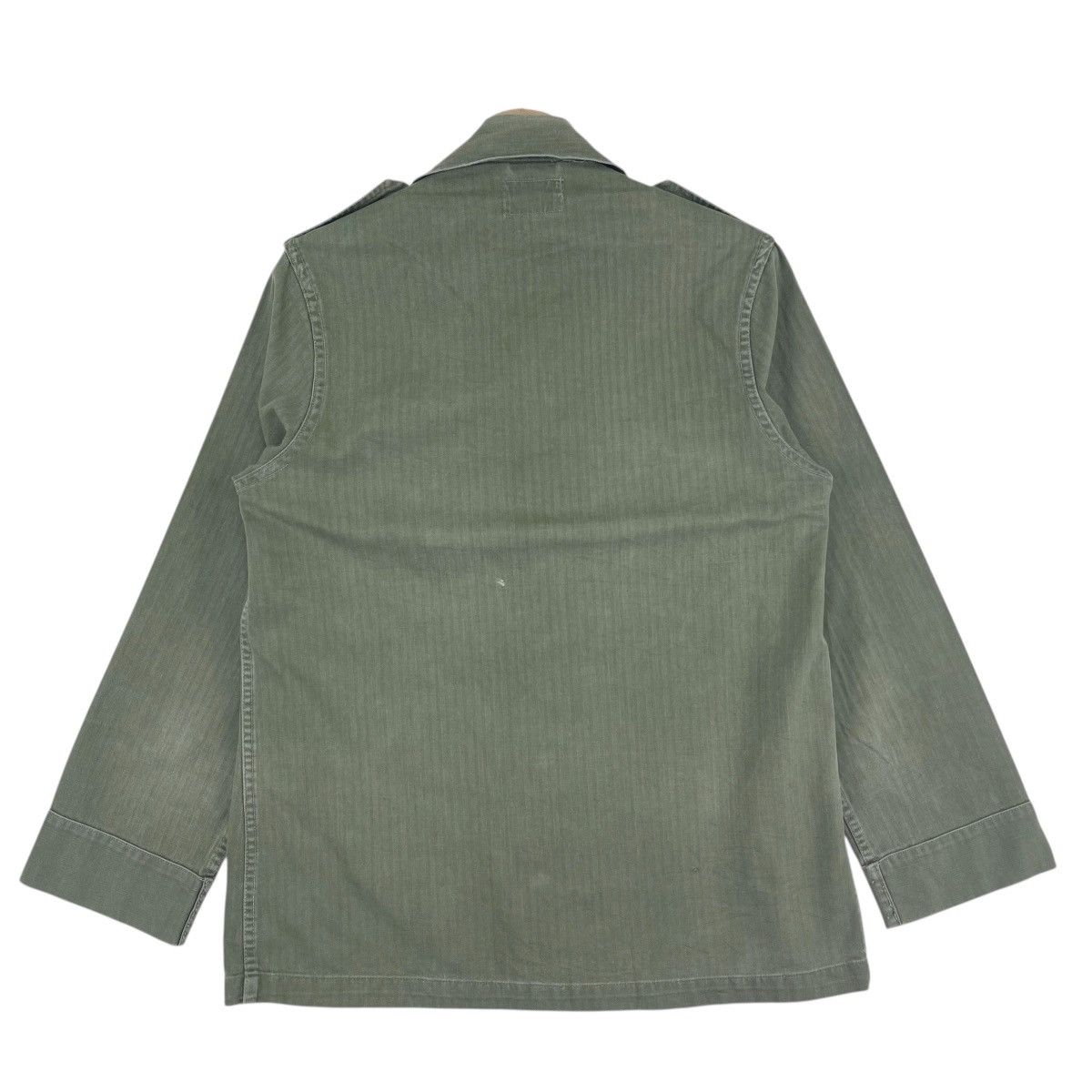Vintage 50’s Dutch Army Genuine Hbt Herringbone Shirt Jacket Size US M / EU 48-50 / 2 - 4 Thumbnail