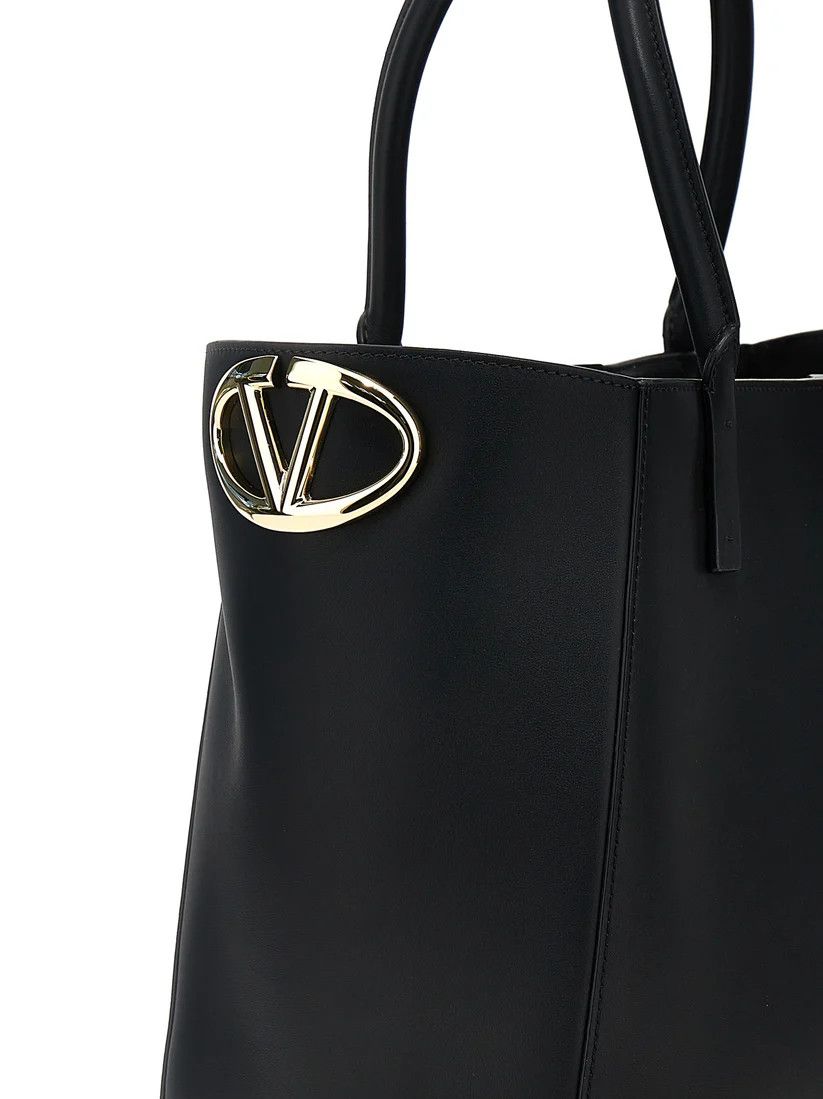 Valentino o1s22i1n0924 Size: OS / Leather Tote Bag in Black Size ONE SIZE - 4 Thumbnail