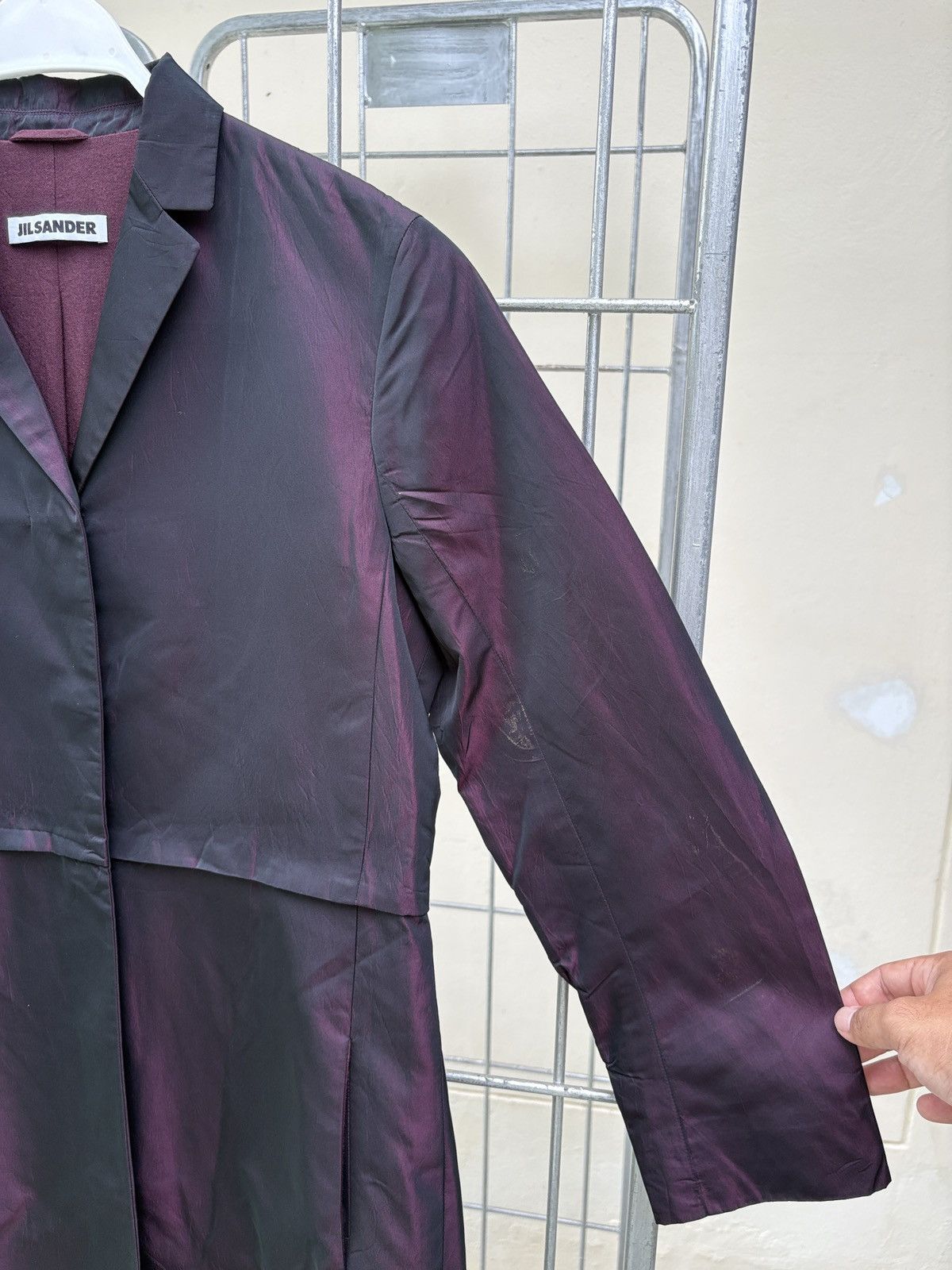Jil Sander JILSANDER red maroon coat Size S / US 4 / IT 40 - 6 Thumbnail
